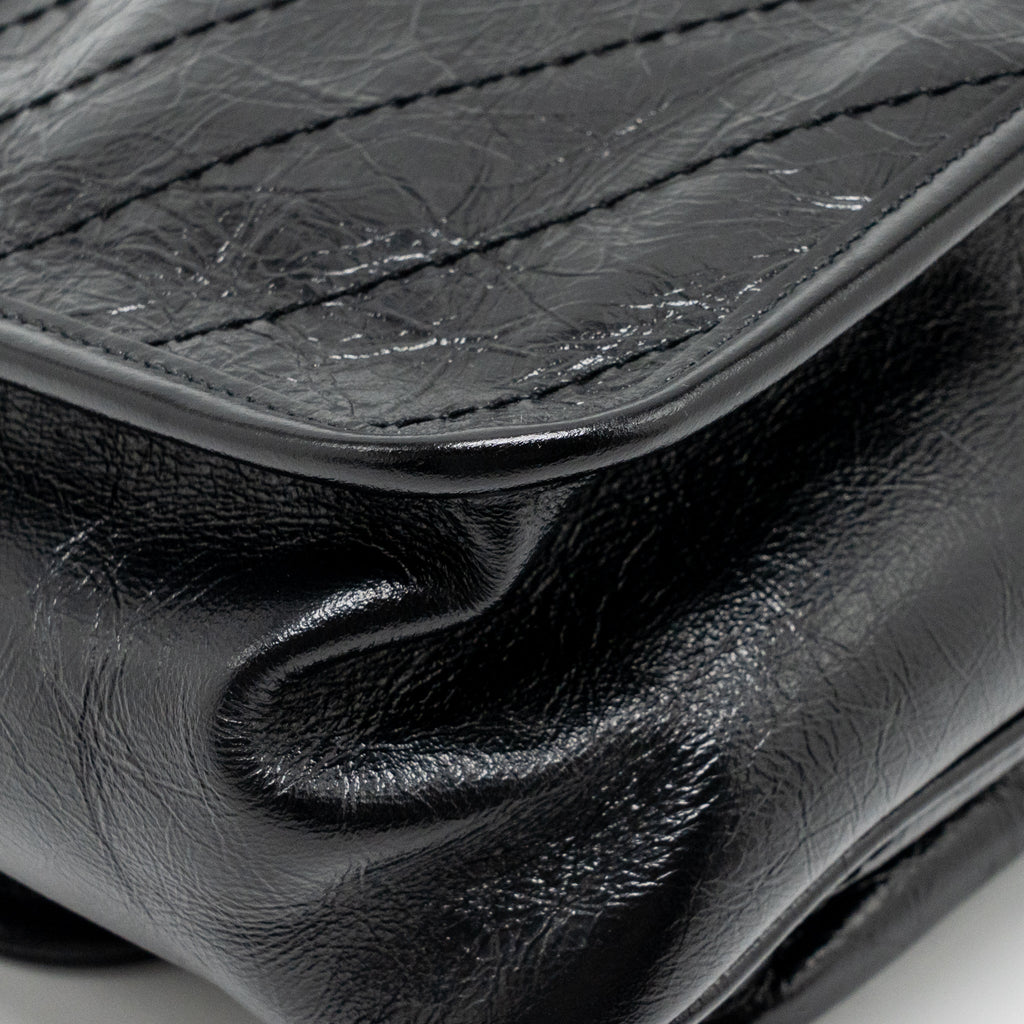 SAINT LAURENT/YSL MEDIUM NIKI CHAIN BAG VINTAGE CALFSKIN BLACK GHW