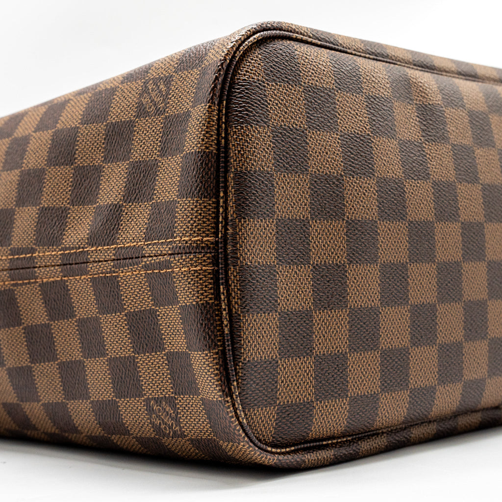 LOUIS VUITTON NEVERFULL MM DAMIER EBENE CANVAS GHW