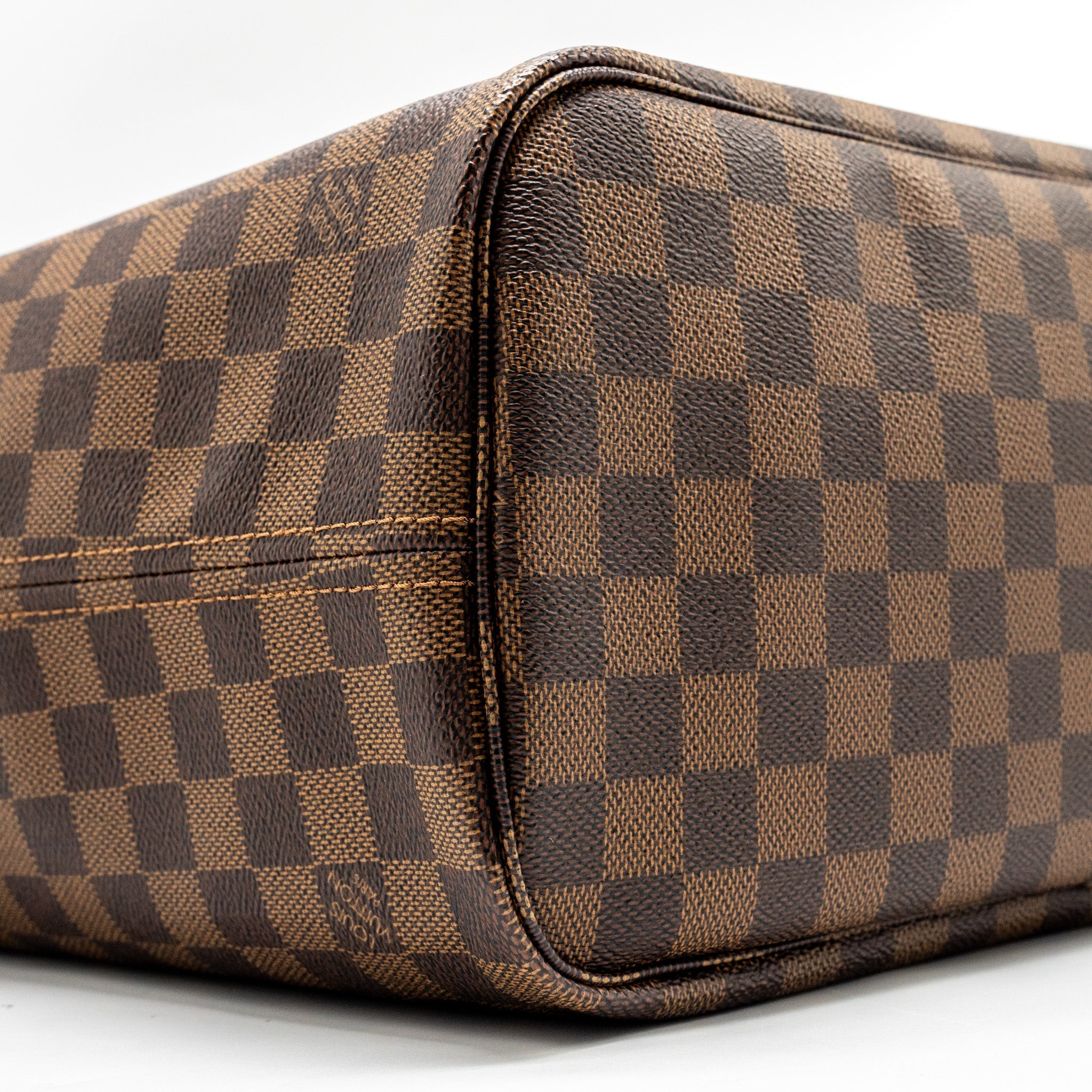 LOUIS VUITTON NEVERFULL MM DAMIER EBENE CANVAS GHW