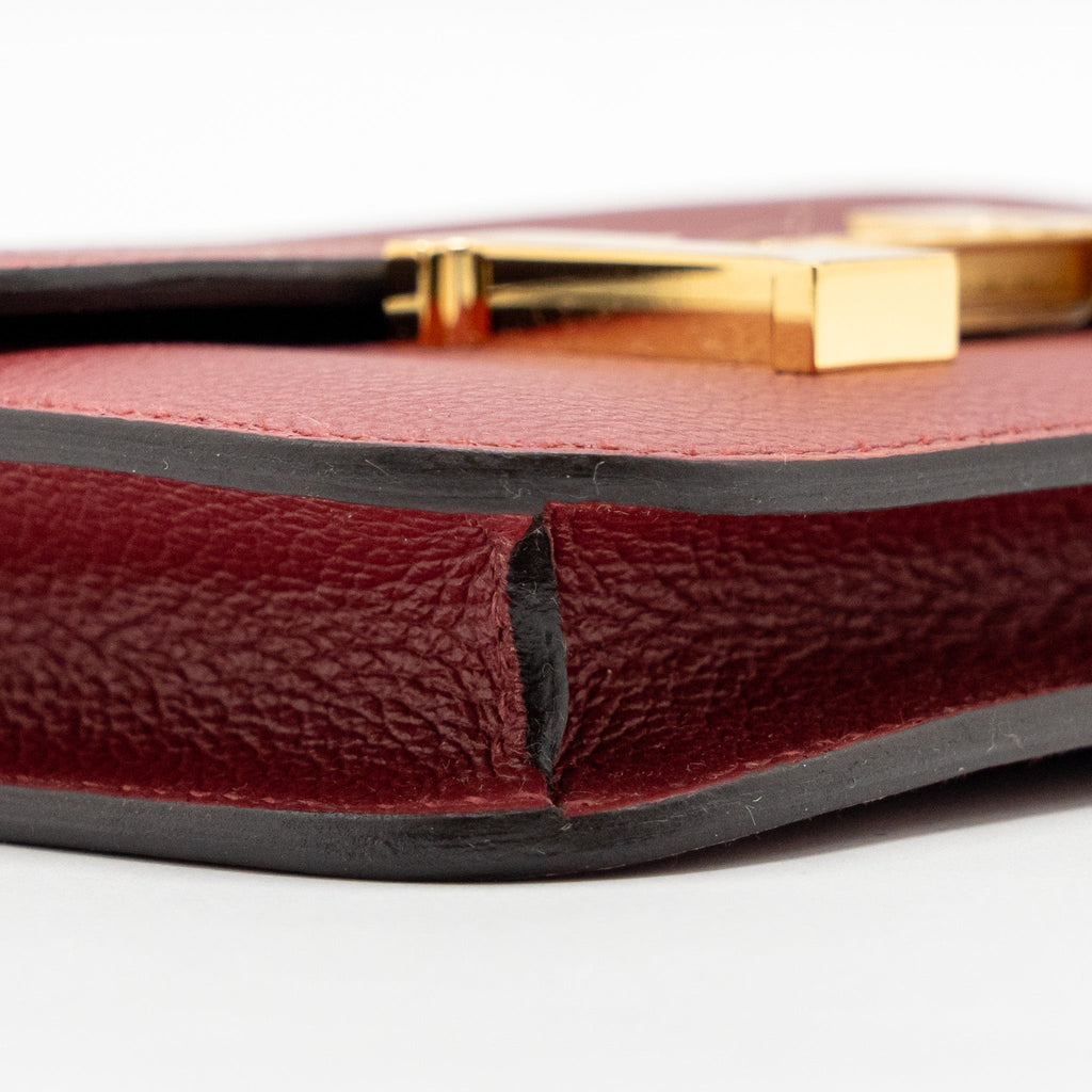 HERMES CONSTANCE SLIM EVERCOLOR K1 ROUGE GRENAT GHW
