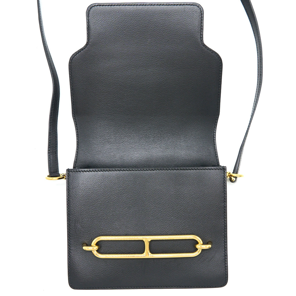 HERMES MINI ROULIS EVERCOLOR BLACK GHW