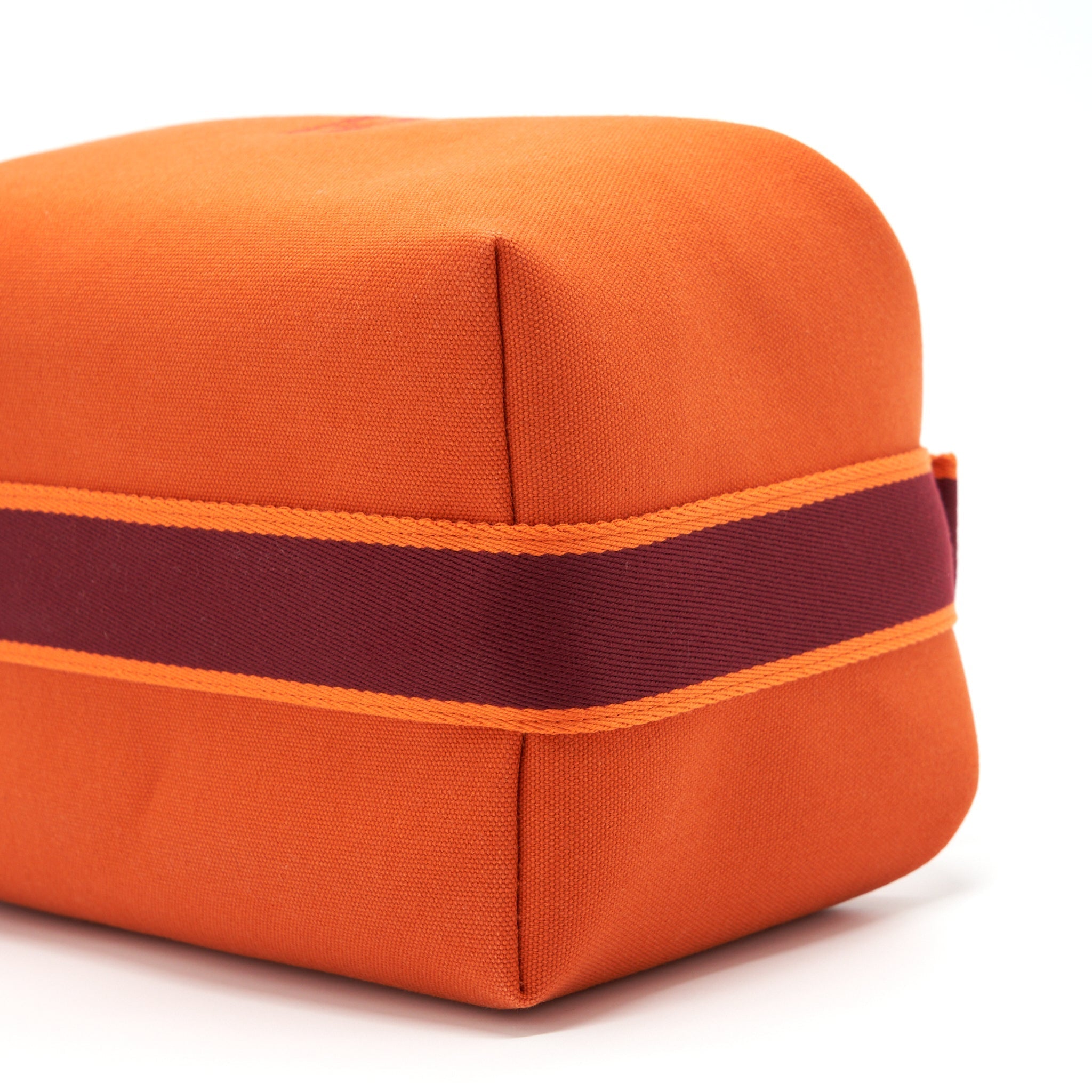 HERMES LARGE TROUSSE DE TOILETTE BRIDE A BRADC ORANGE FEU