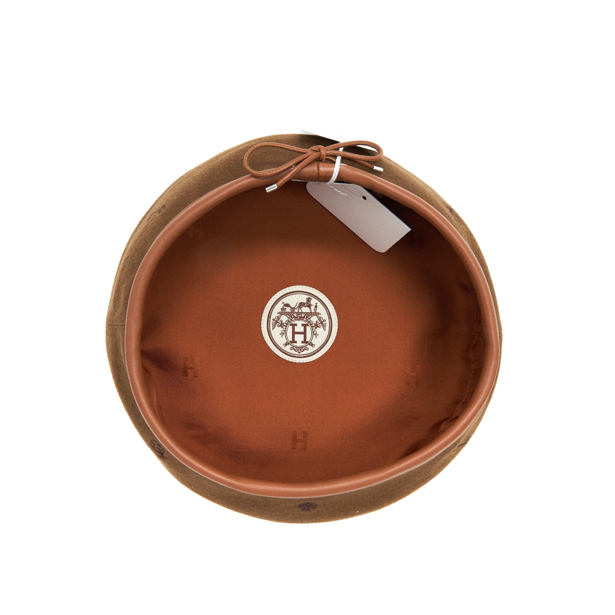HERMES SAINT HONORE CHARMS BERET SIZE56