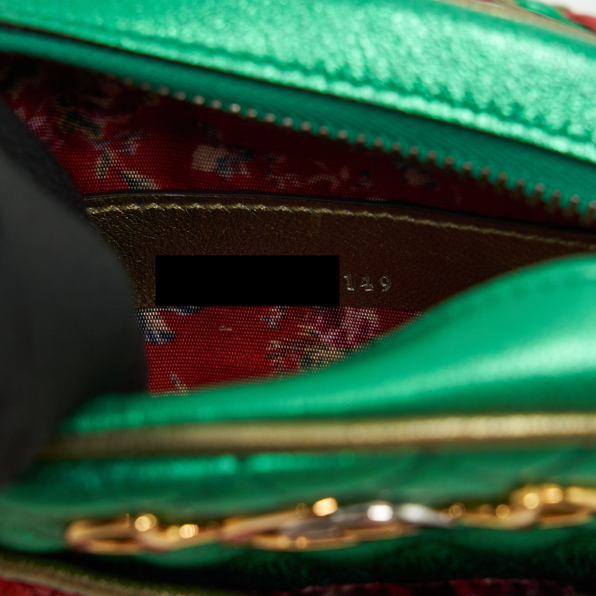 GUCCI SMALL CROSSBODY BAG GREEN/RED GHW