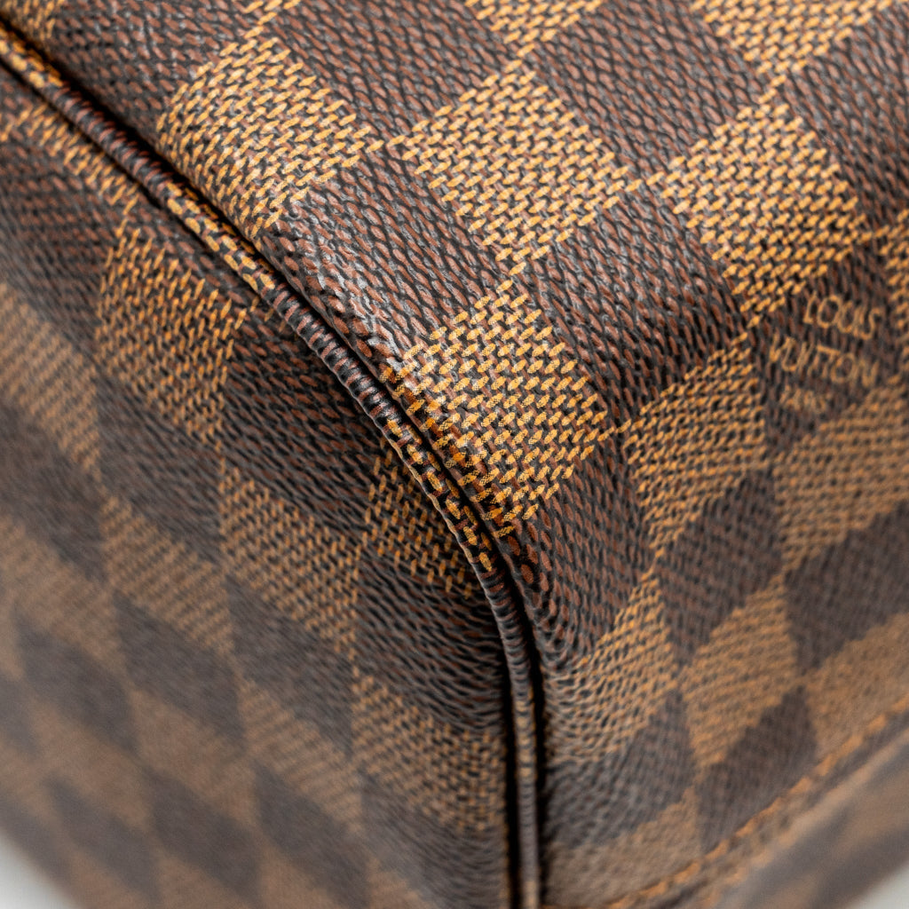 LOUIS VUITTON NEVERFULL MM DAMIER EBENE CANVAS GHW