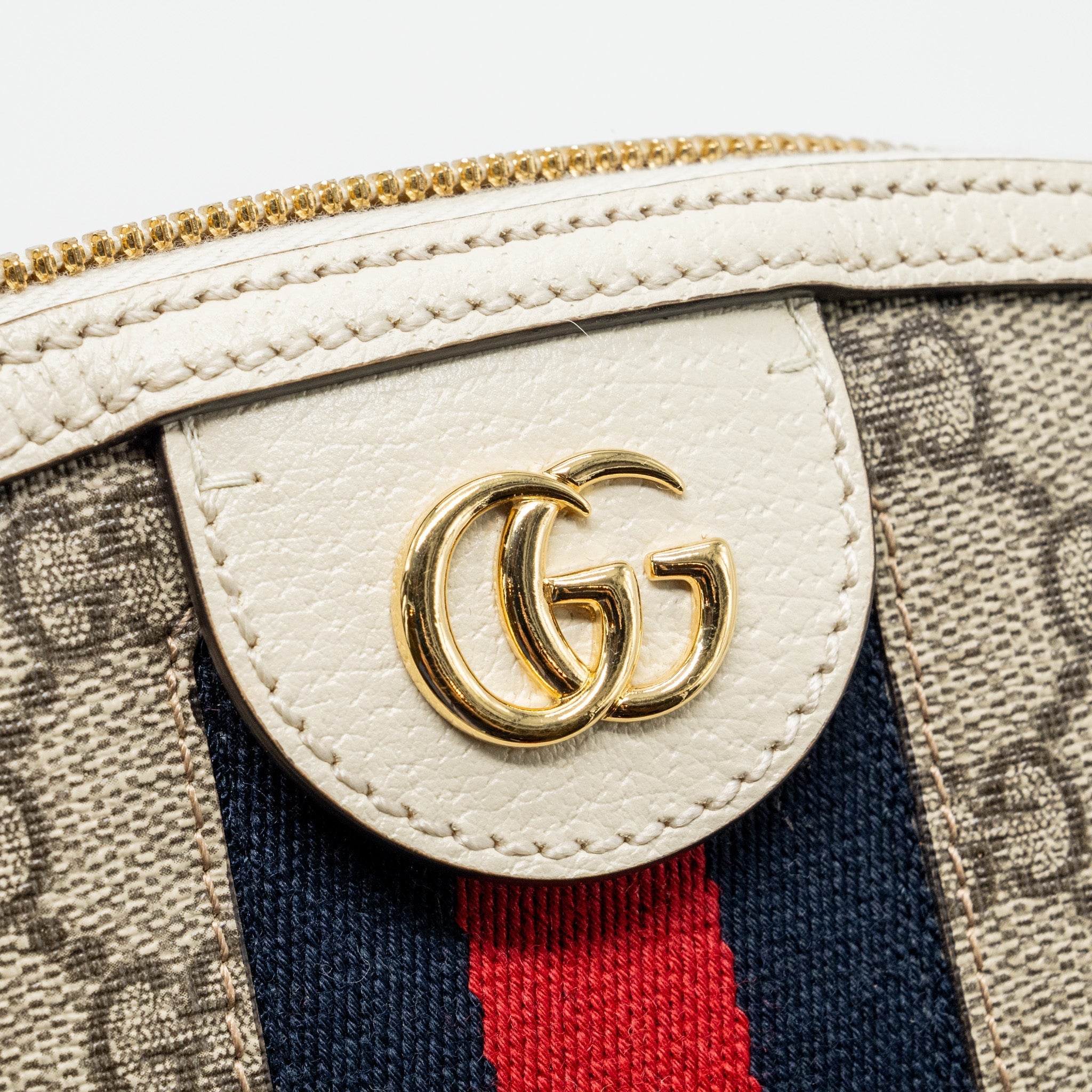 GUCCI OPHIDIA SHOULDER BAG GG SUPREME CANVAS GHW