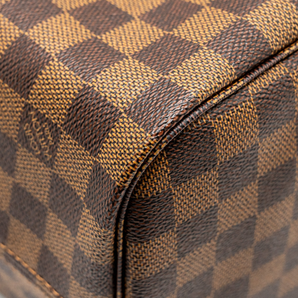 LOUIS VUITTON NEVERFULL MM DAMIER EBENE CANVAS GHW