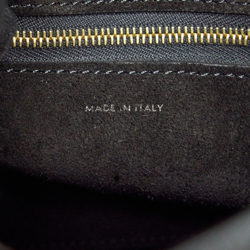 CELINE SMALL SANGLE BUCKET BAG SOFT GRAINED CALFSKIN BLACK GHW