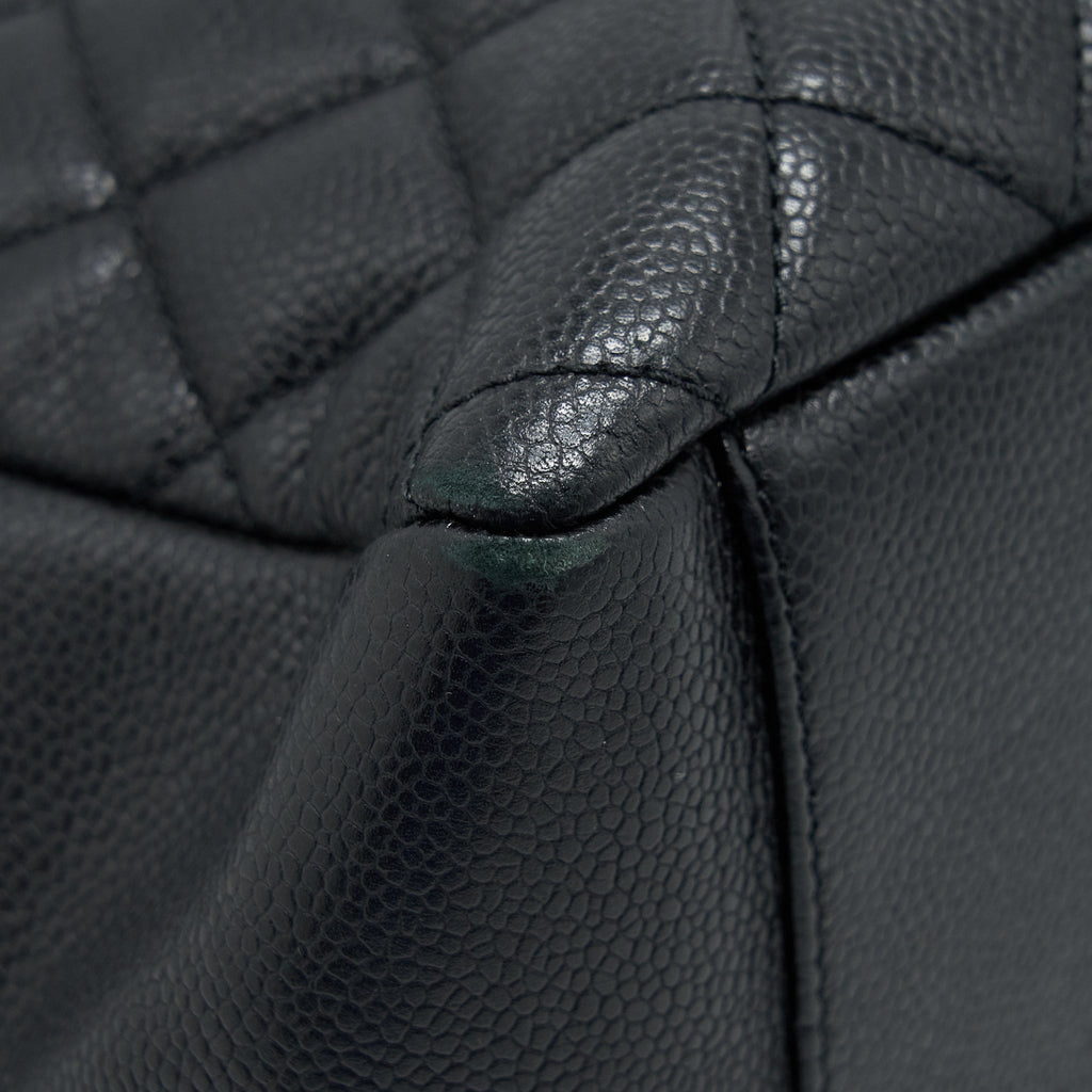 CHANEL GRAND SHOPPING TOTE CAVIAR BLACK SHW
