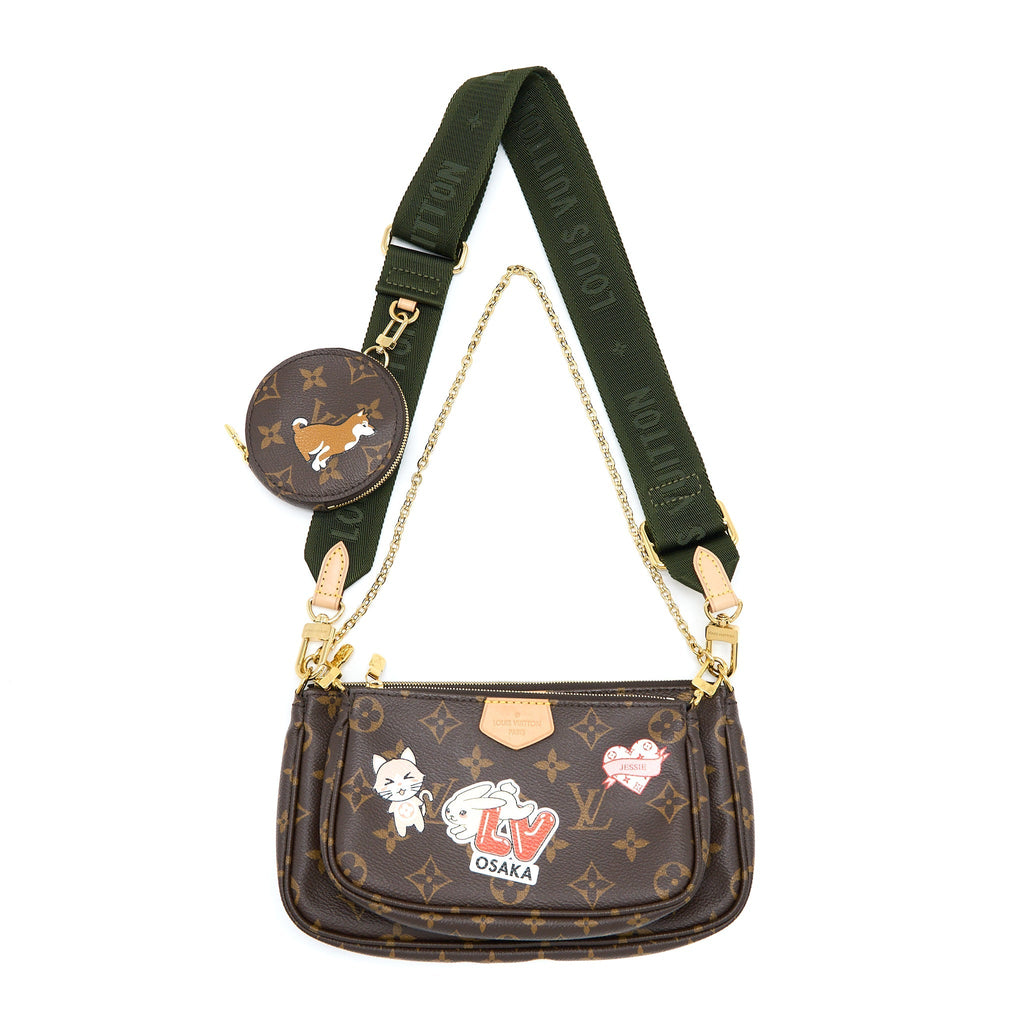 LOUIS VUITTON MULTI POCHETTE LIMITED EDITION MONOGRAM CANVAS MULTICOLOUR GHW