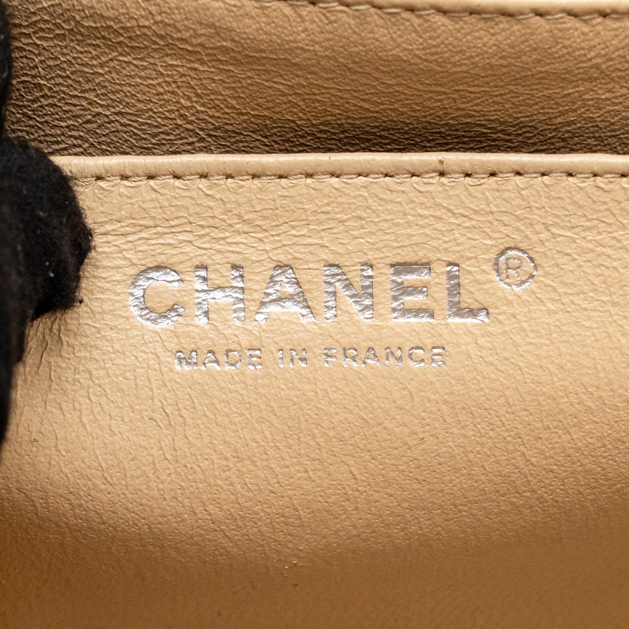 CHANEL JUMBO CLASSIC SINGLE FLAP BAG CAVIAR BEIGE SHW