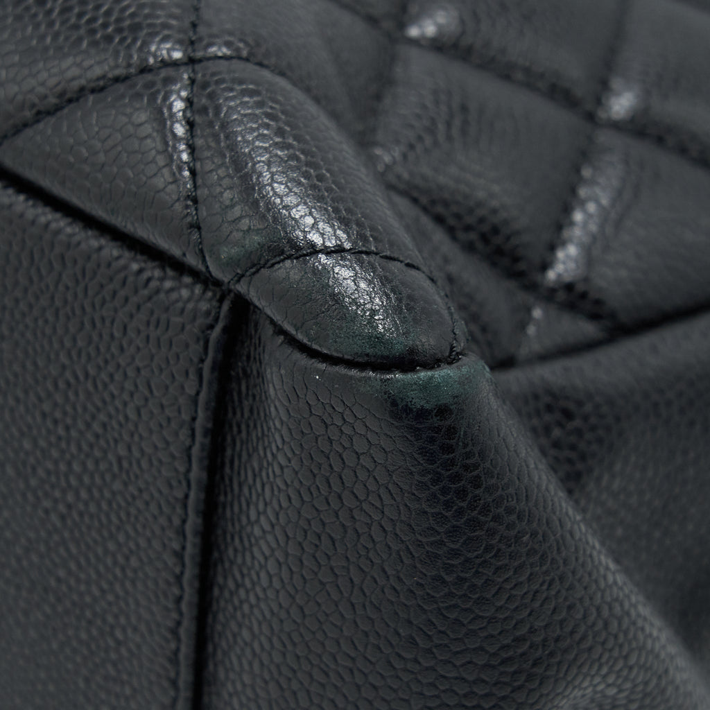 CHANEL GRAND SHOPPING TOTE CAVIAR BLACK SHW