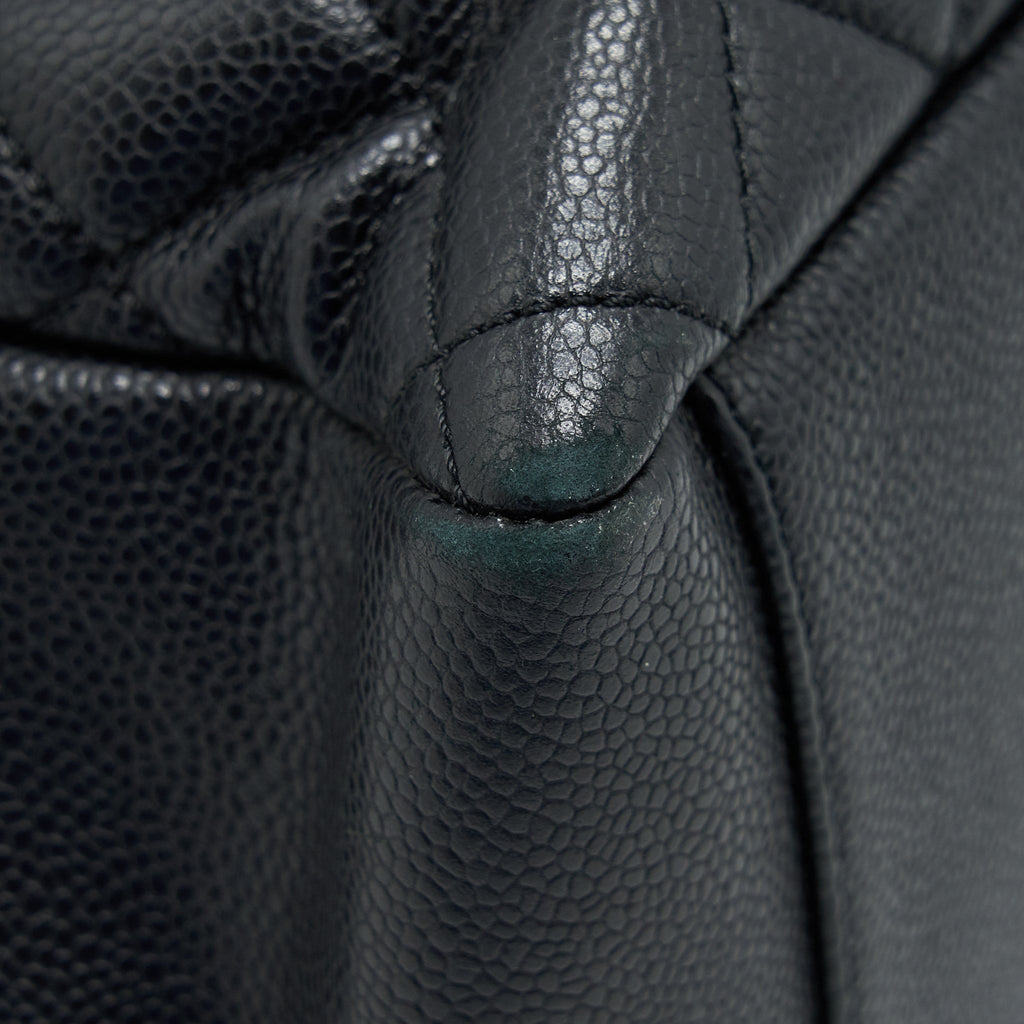 CHANEL GRAND SHOPPING TOTE CAVIAR BLACK SHW