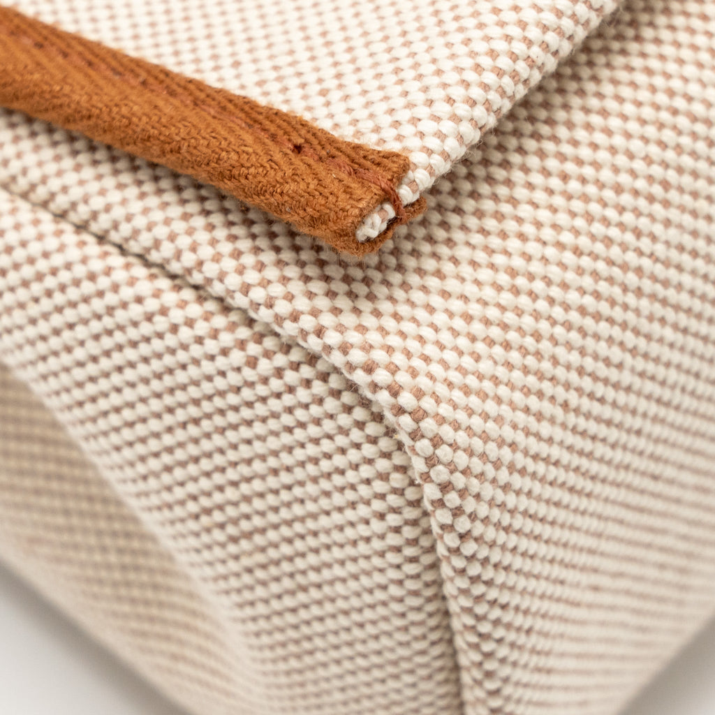 HERMES HERBAG MINI CANVAS / HUNTER LEATHER ECRU-BEIGE / FAUVE SHW