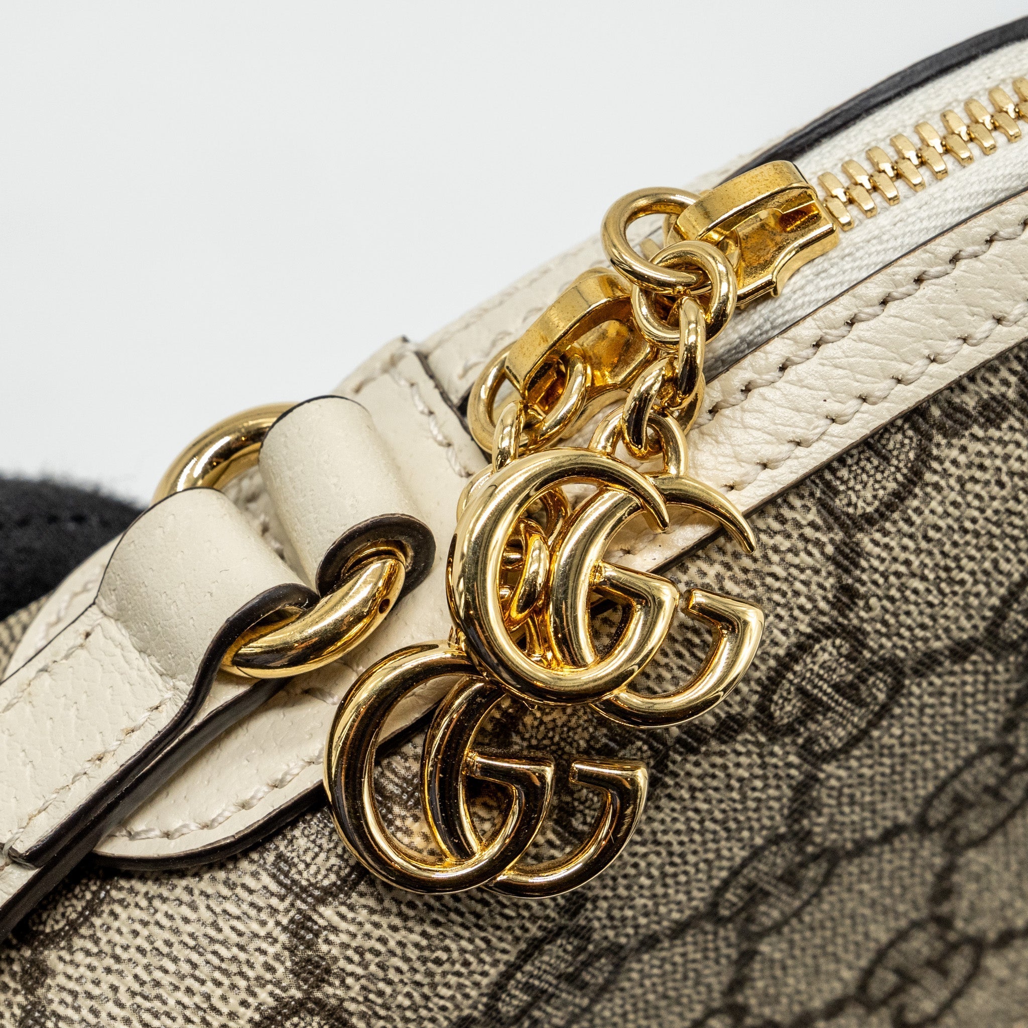 GUCCI OPHIDIA SHOULDER BAG GG SUPREME CANVAS GHW