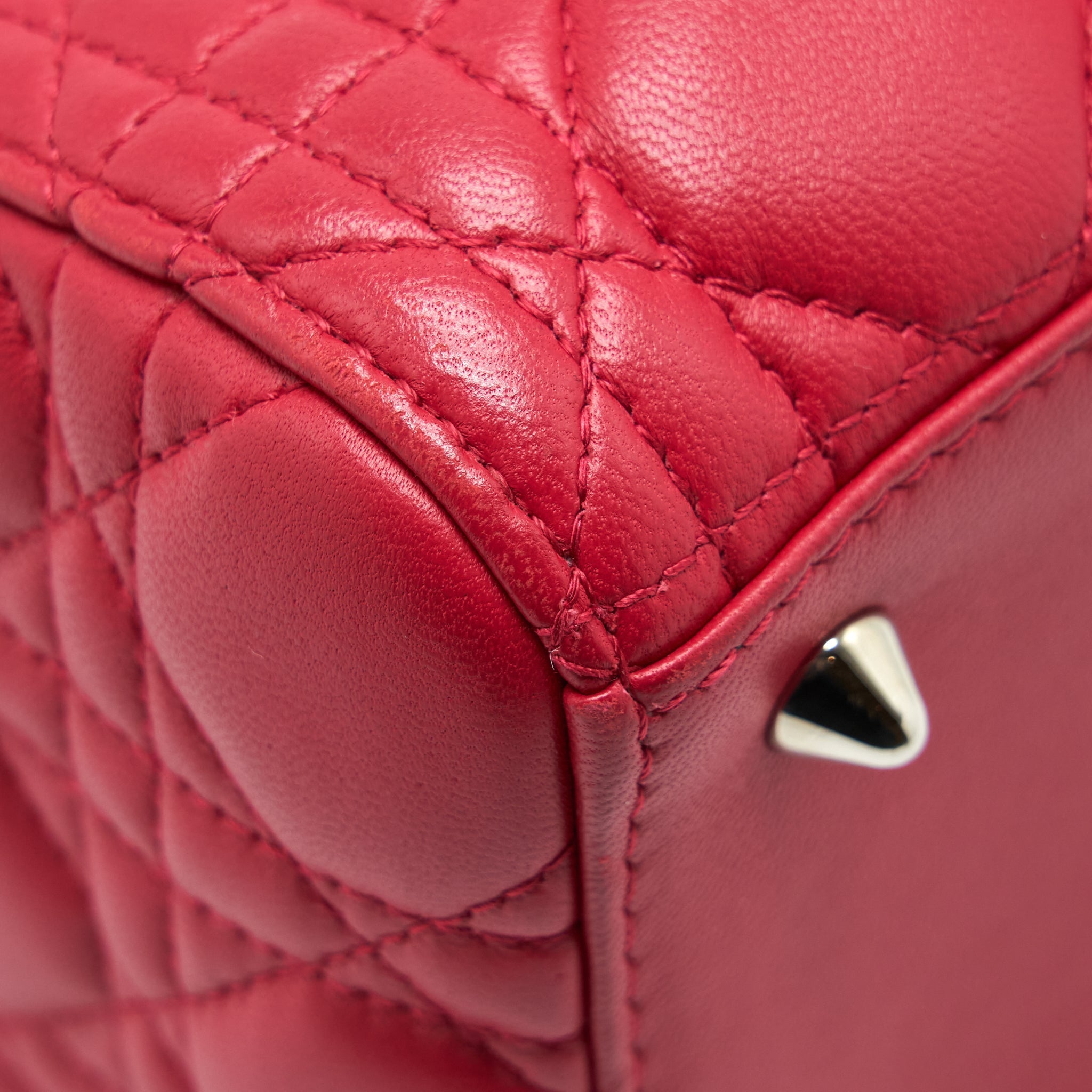 DIOR MEDIUM LADY DIOR LAMBSKIN PINK SHW