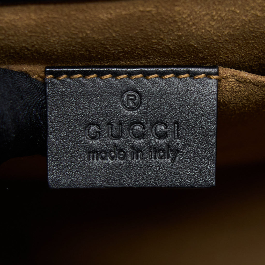 GUCCI WEB PADLOCK CROSSBODY BAG GHW