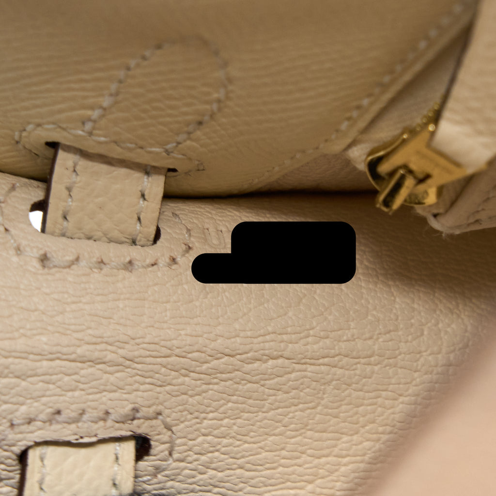 HERMES KELLY 25 EPSOM NATA GHW
