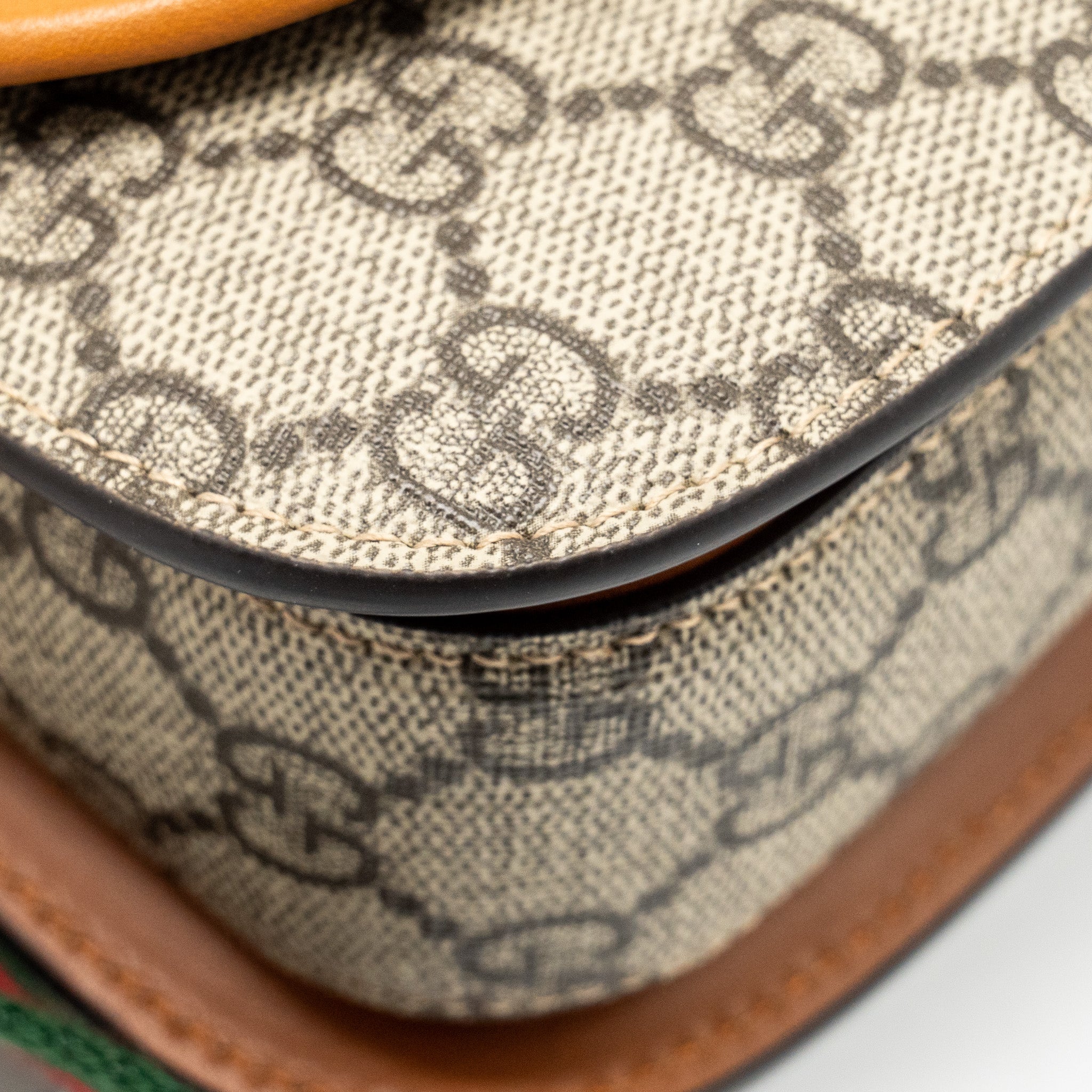 GUCCI BAMBOO 1947 MINI BELT BAG GG SUPREME CANVAS/LEATHER SHW