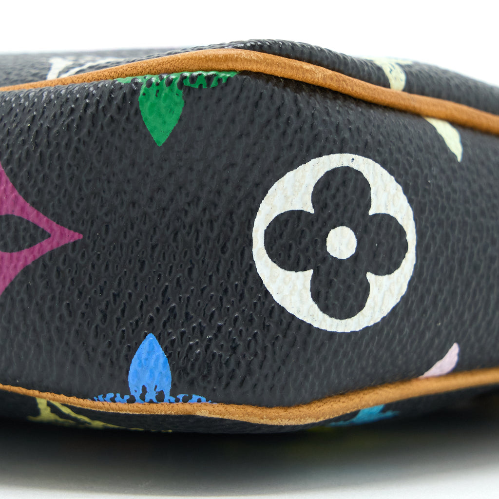 LOUIS VUITTON VINTAGE POCHETTE ACCESSORIES MONOGRAM CANVAS BLACK/MULTICOLOUR GHW