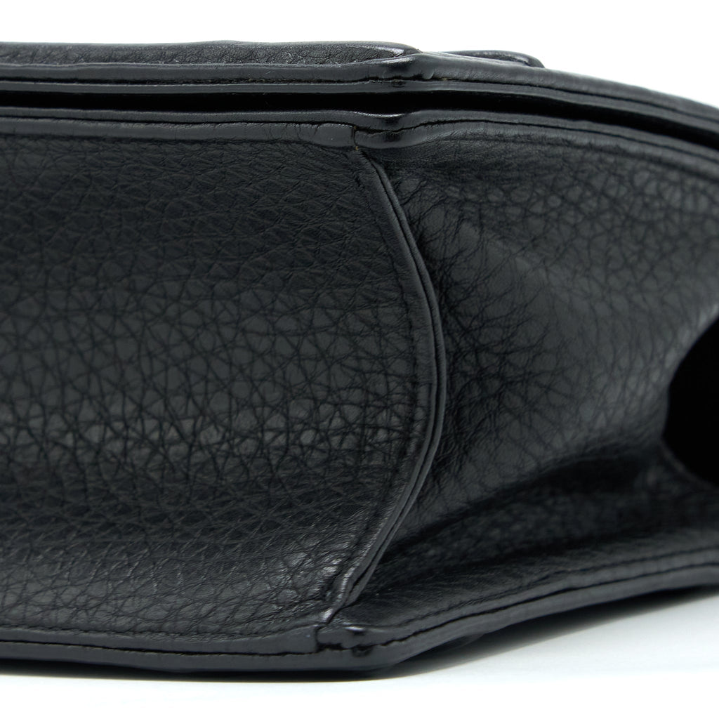 DIOR MEDIUM DIORAMA CALFSKIN BLACK SHW