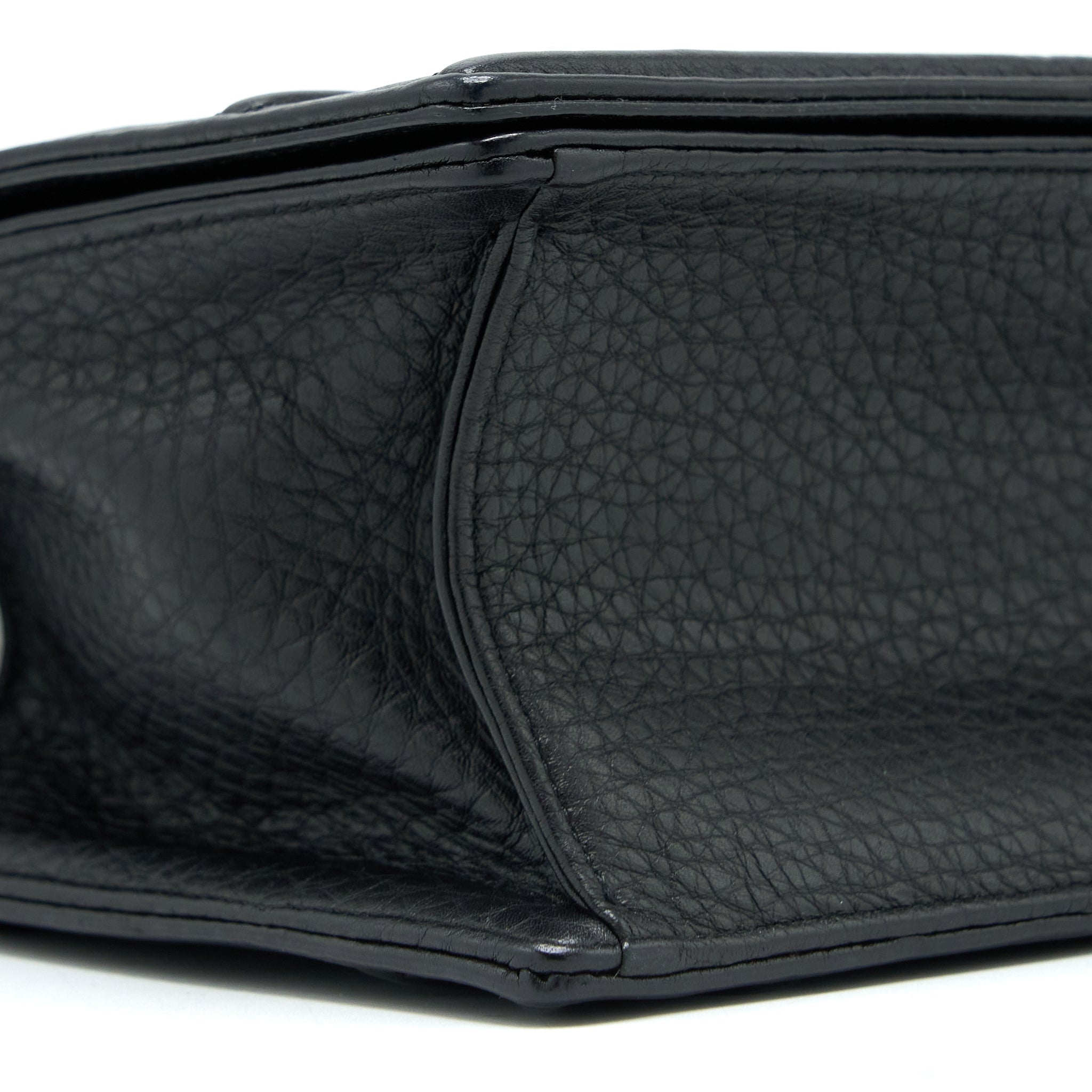 DIOR MEDIUM DIORAMA CALFSKIN BLACK SHW