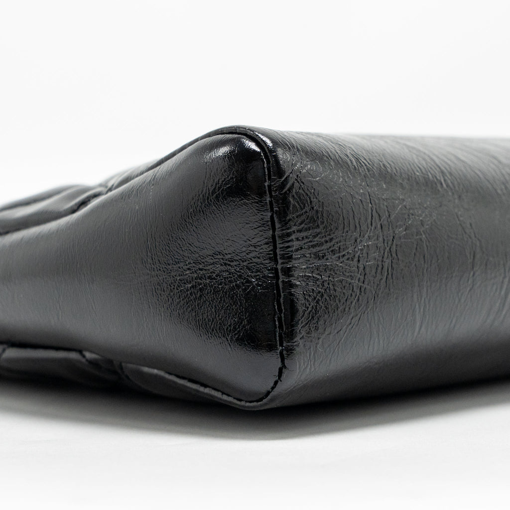 CHANEL MINI 31 BAG SHINY CALFSKIN BLACK LGHW (MICROCHIP)