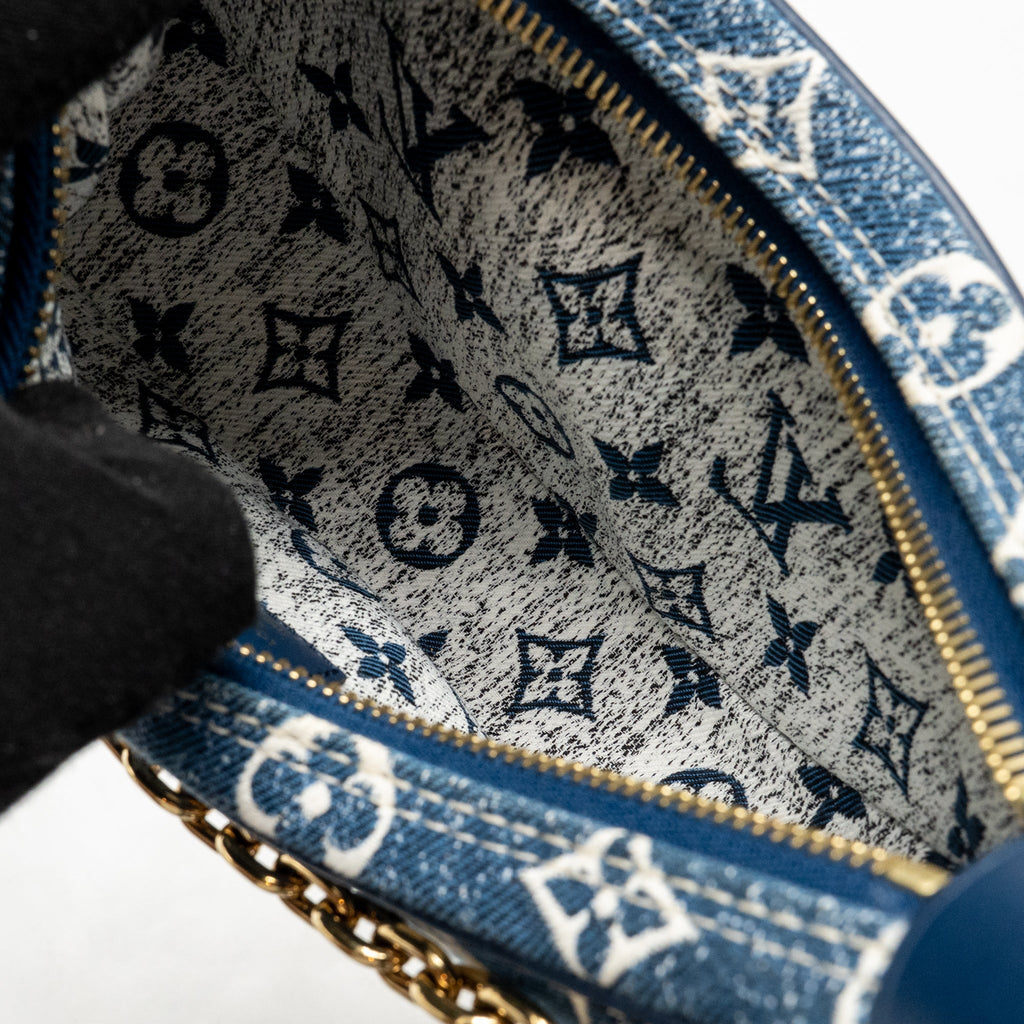LOUIS VUITTON LOOP BAG DENIM BLUE GHW