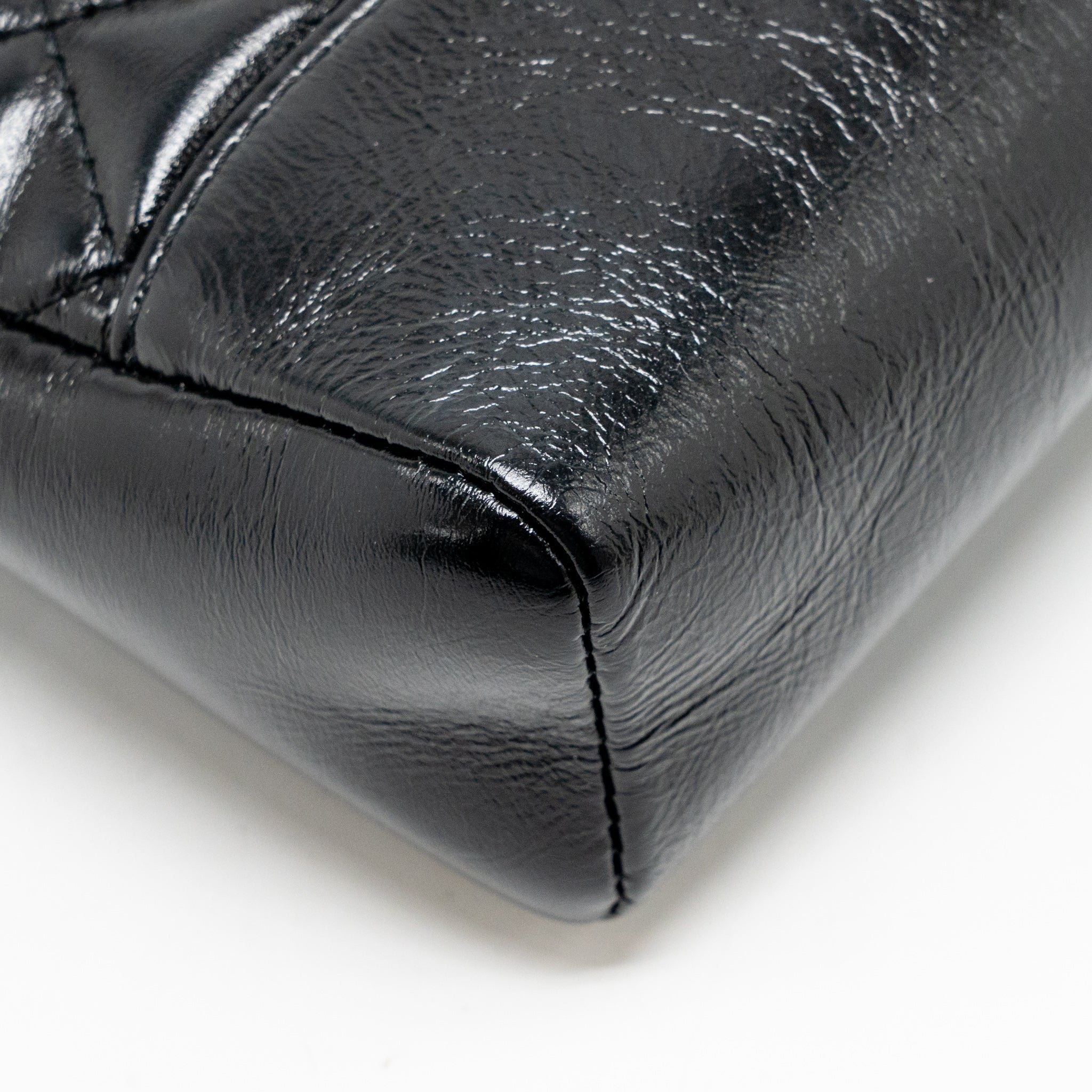 CHANEL MINI 31 BAG SHINY CALFSKIN BLACK LGHW (MICROCHIP)