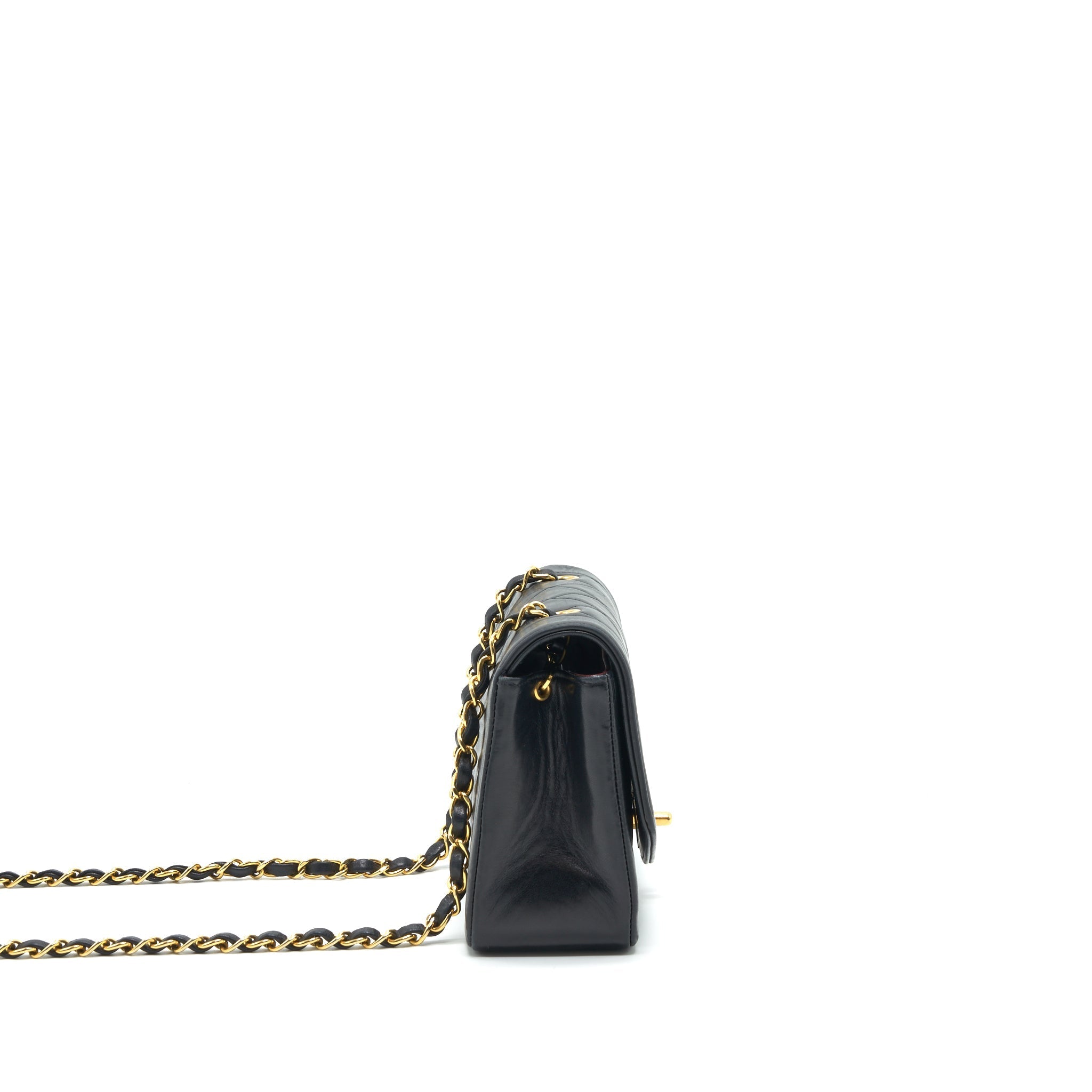 CHANEL DIANA SMALL FLAP BLACK WITH 24K HARDWARE