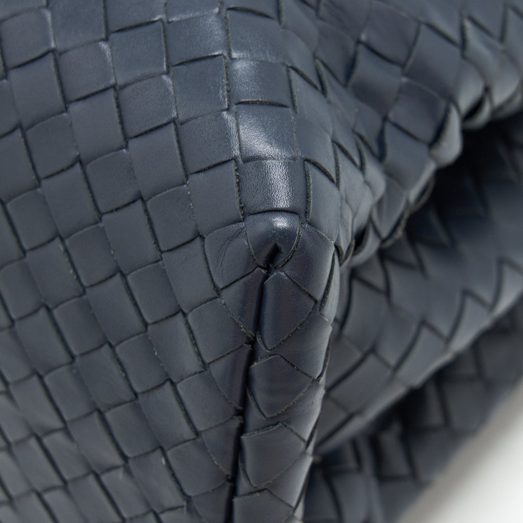 BOTTEGA VENETA MINI ROMA BLUE CALFSKIN BAG