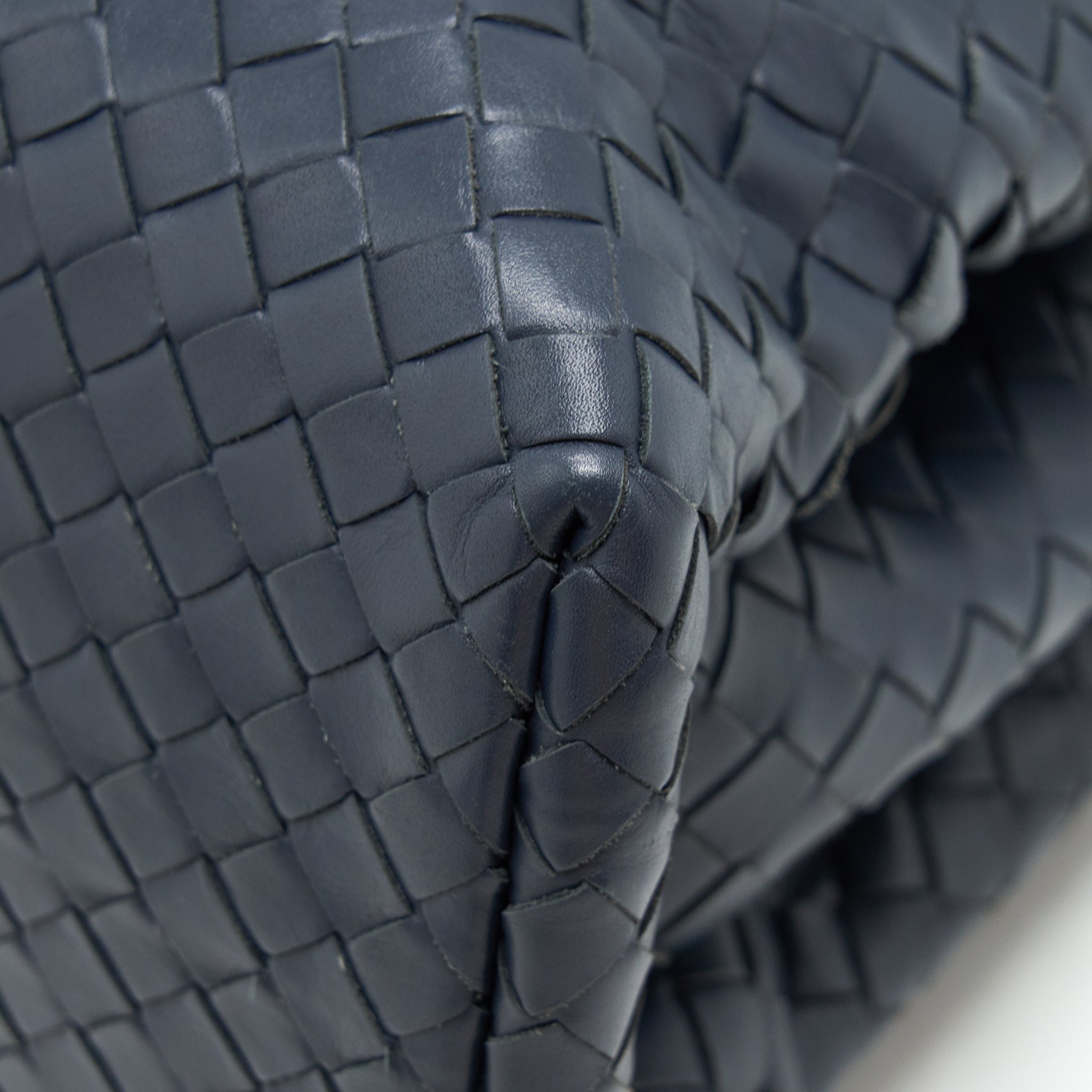 BOTTEGA VENETA MINI ROMA BLUE CALFSKIN BAG