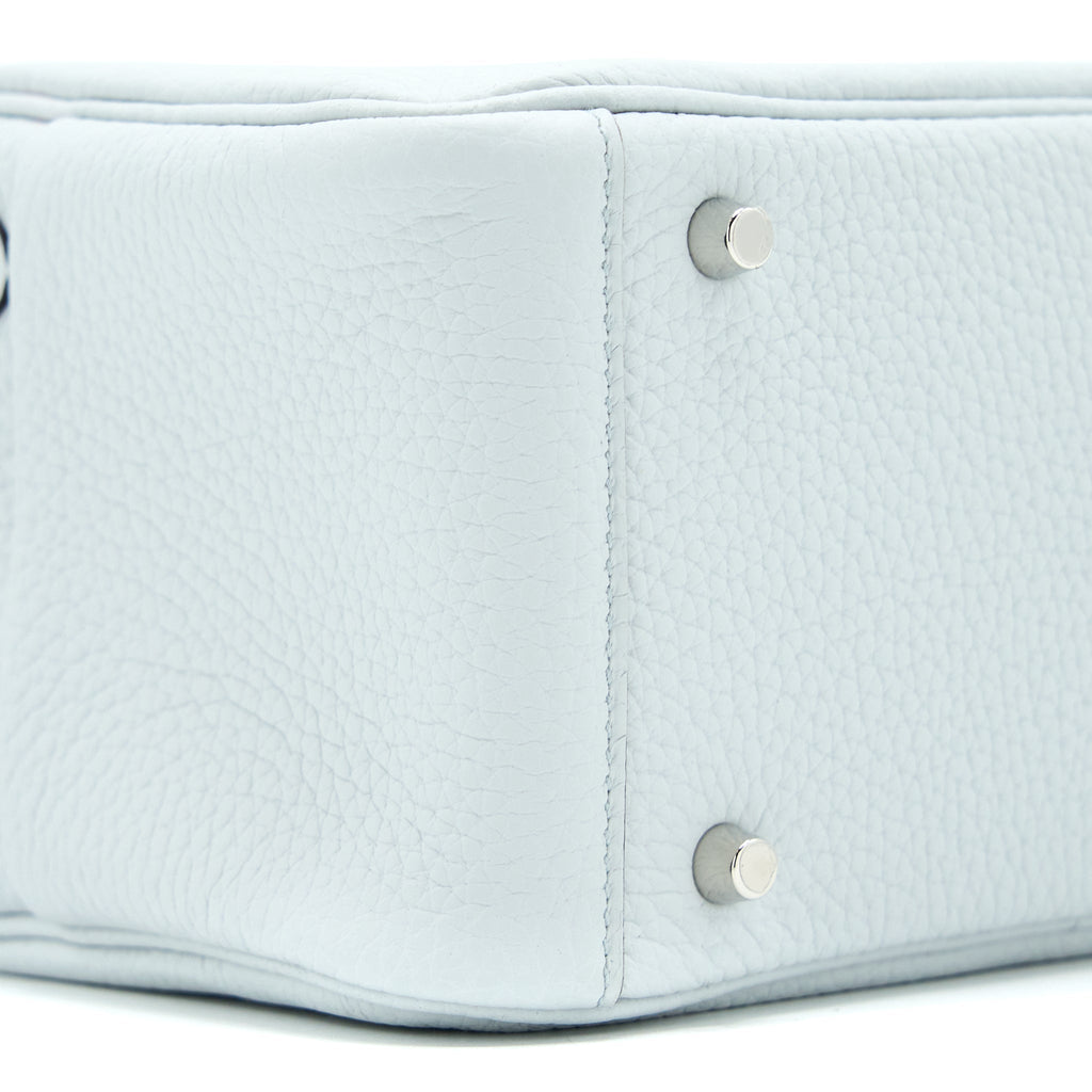 HERMES MINI LINDY CLEMENCE BLUE PALE SHW