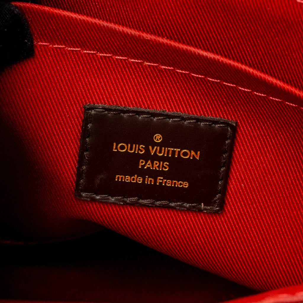 LOUIS VUITTON CROISETTE DAMIER EBENE CANVAS GHW