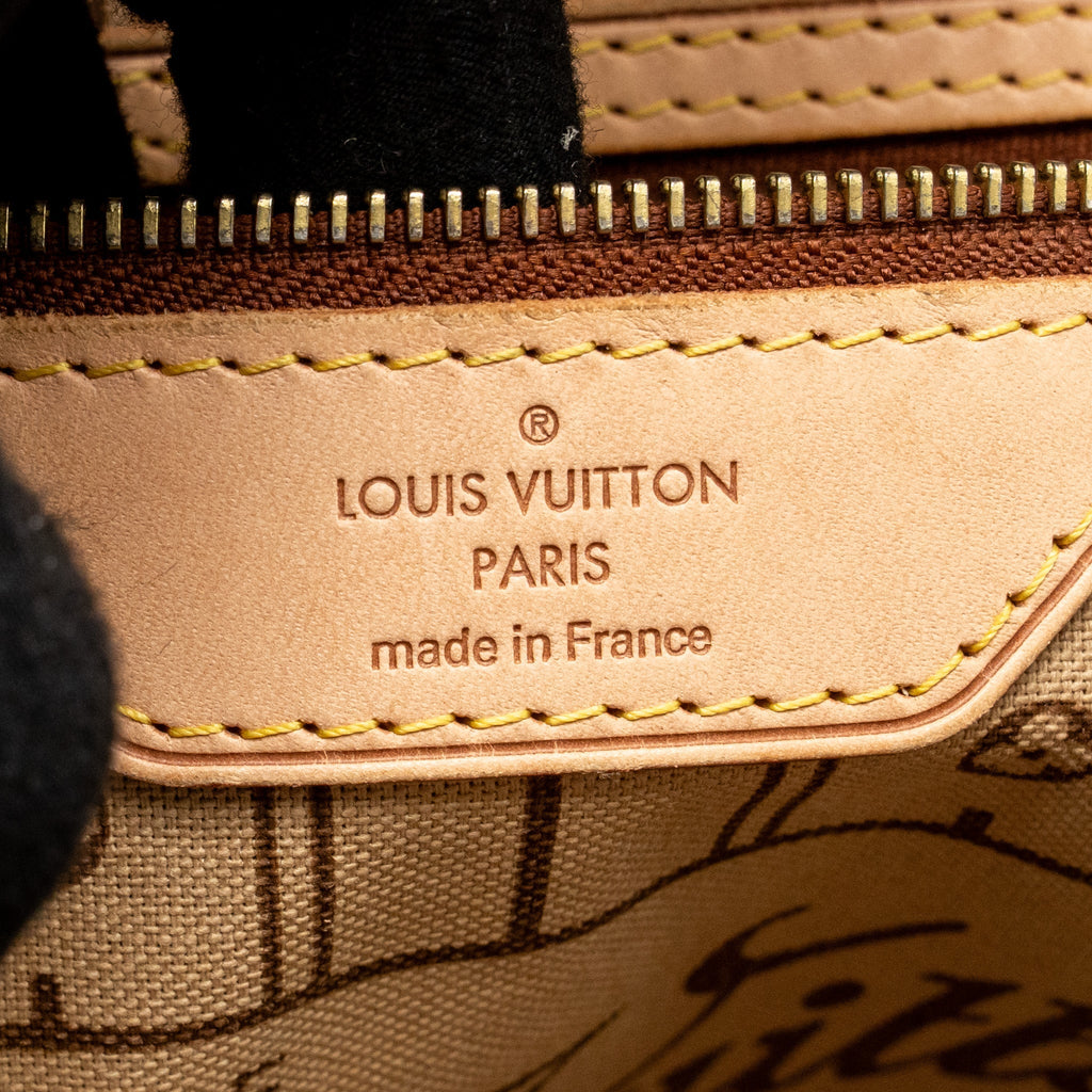 LOUIS VUITTON NEVERFULL MM MONOGRAM CANVAS GHW