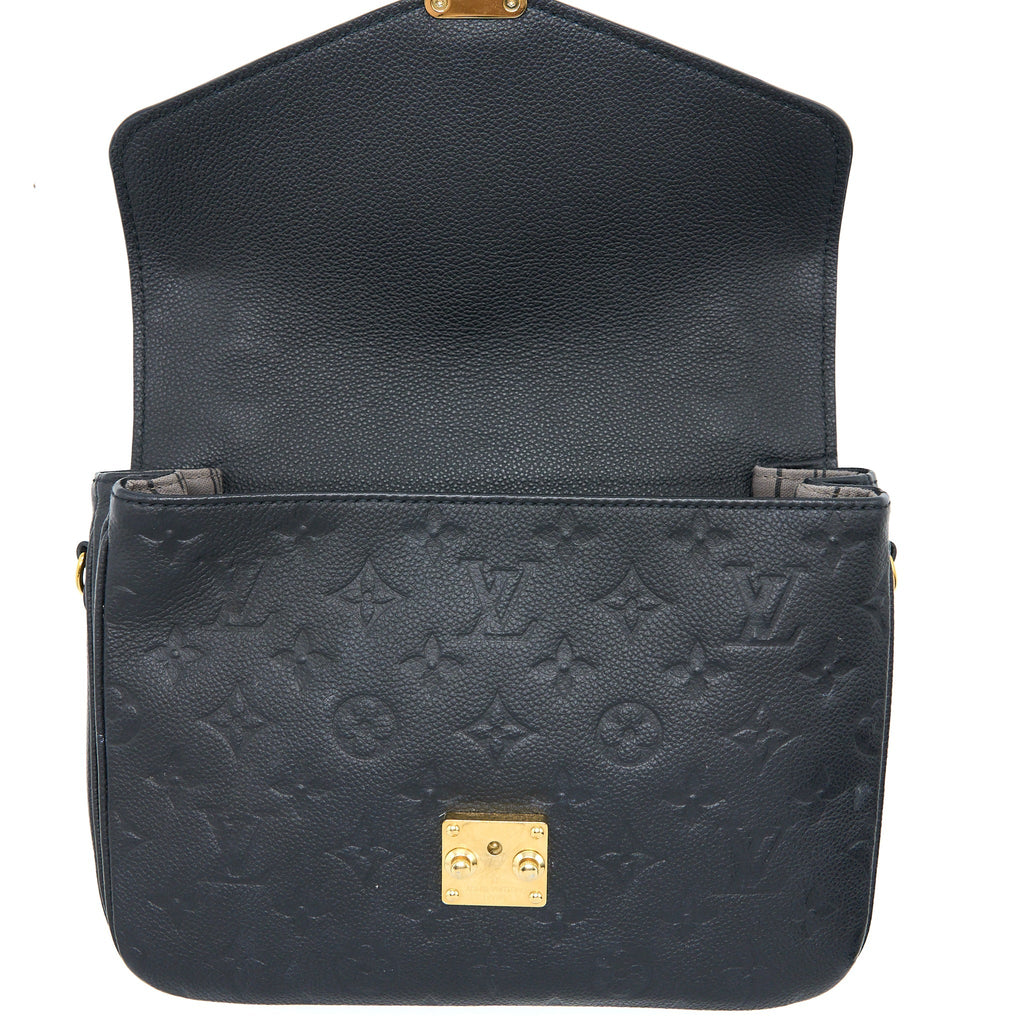 LOUIS VUITTON POCHETTE MÉTIS MONOGRAM EMPREINTE BLACK GHW