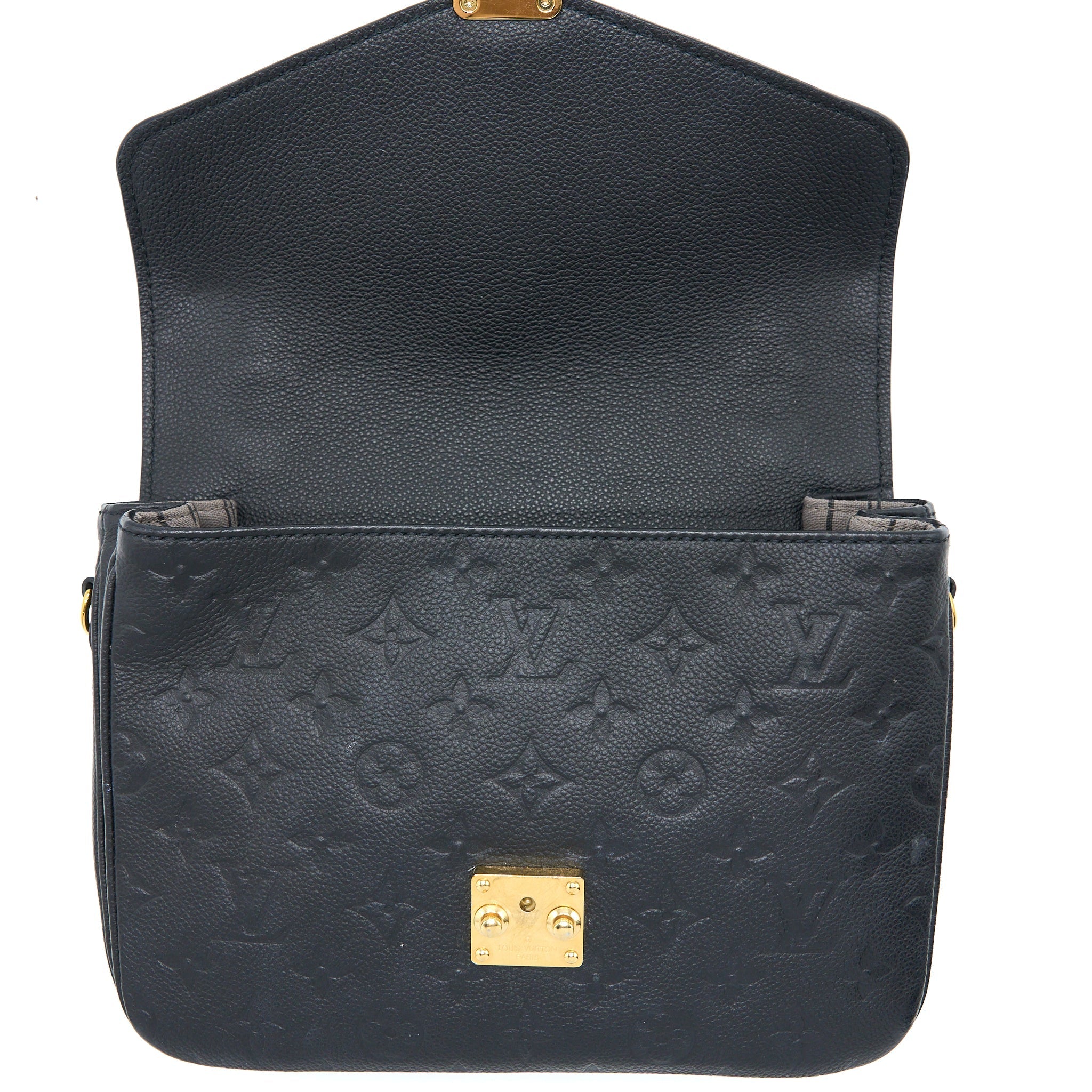 LOUIS VUITTON POCHETTE MÉTIS MONOGRAM EMPREINTE BLACK GHW