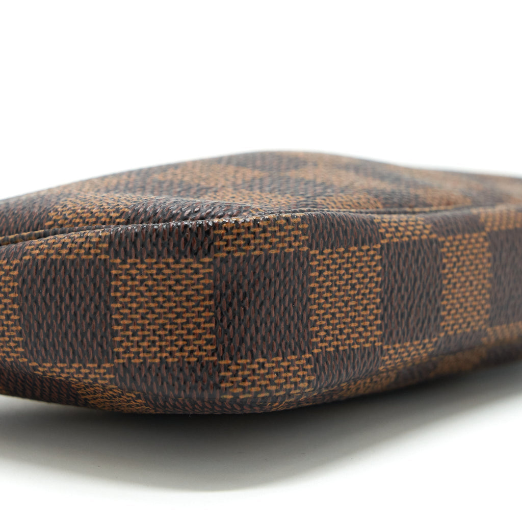 LOUIS VUITTON MINI POCHETTE ACCESSORIES DAMIER EBENE CANVAS GHW