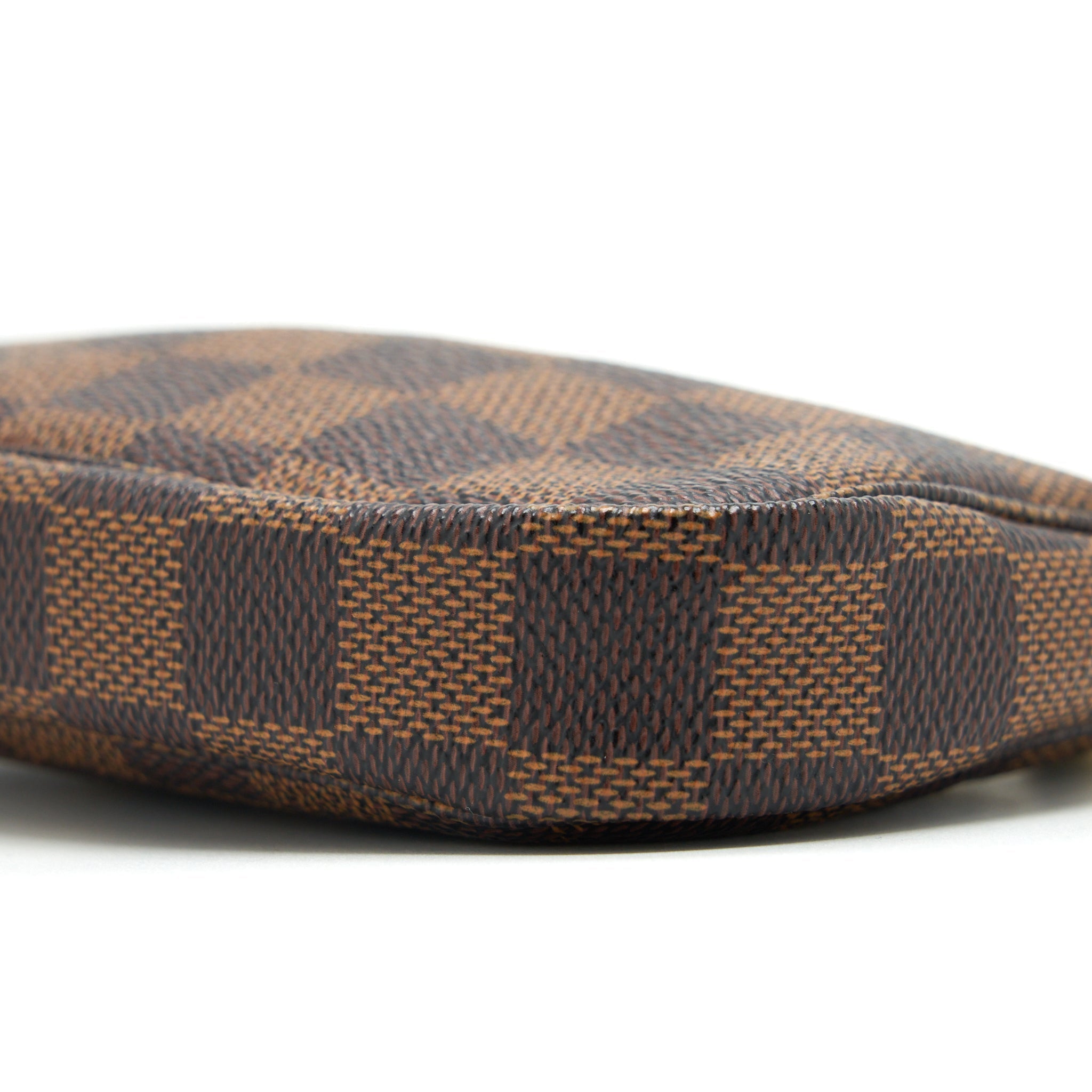 LOUIS VUITTON MINI POCHETTE ACCESSORIES DAMIER EBENE CANVAS GHW