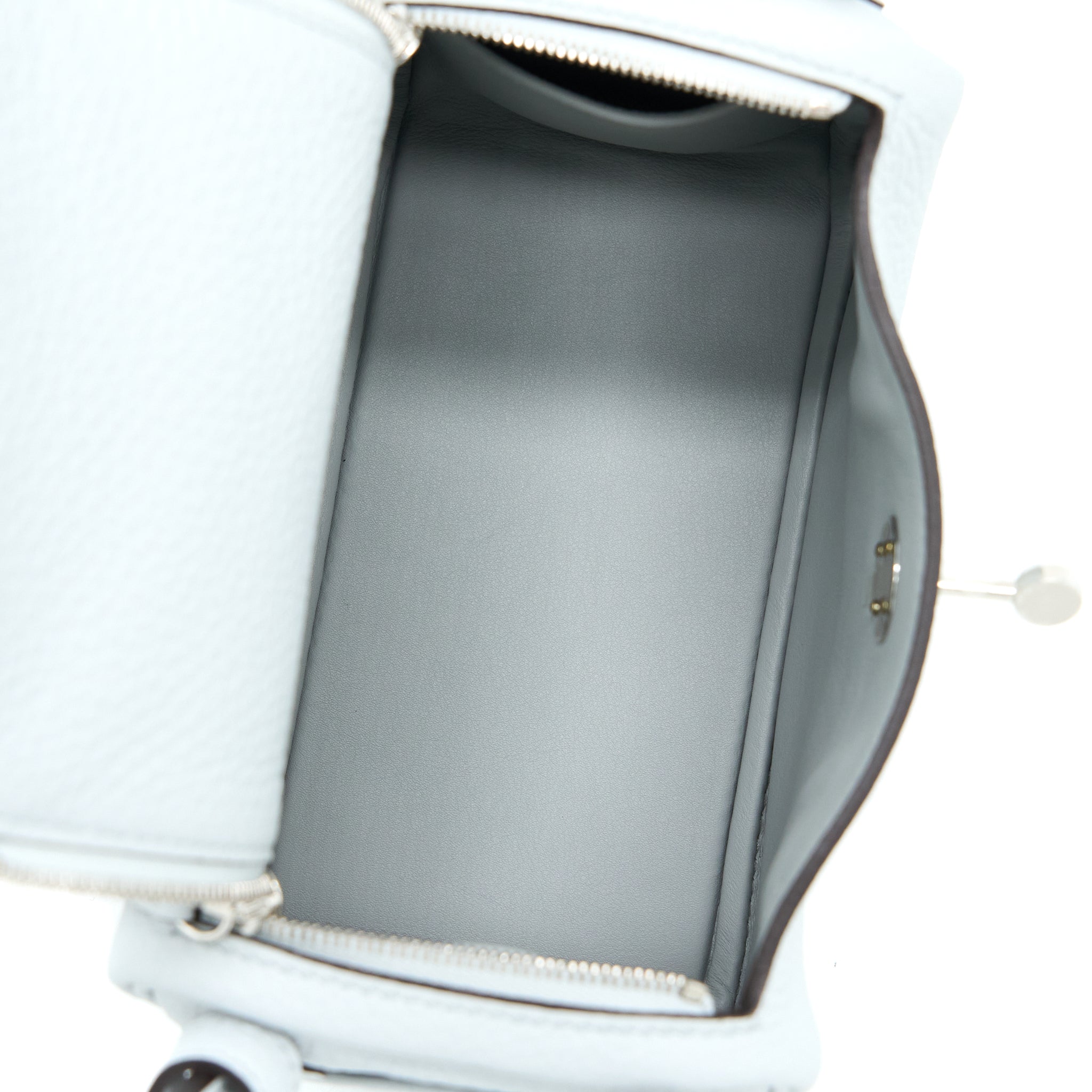 HERMES MINI LINDY CLEMENCE BLUE PALE SHW