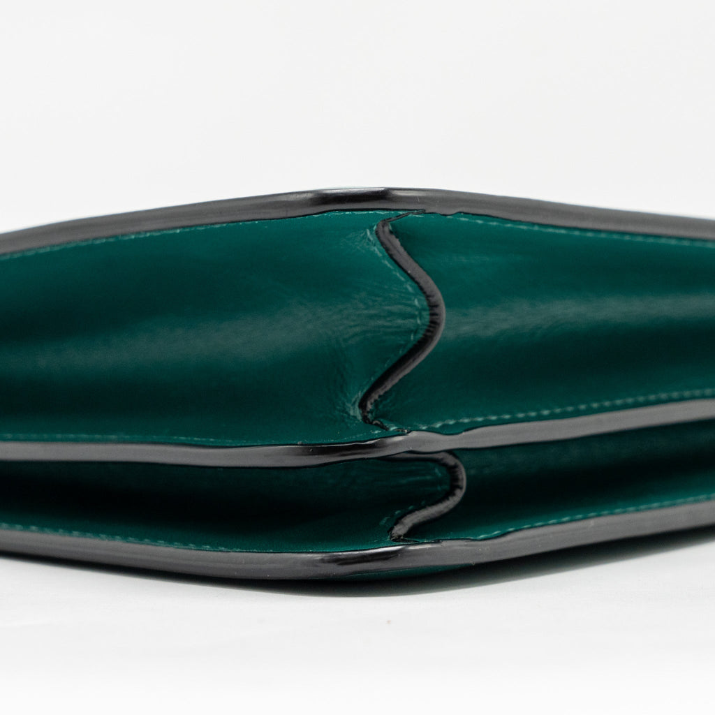 BVLGARI SERPENTI FOREVER SHOULDER BAG CALFSKIN GREEN LGHW