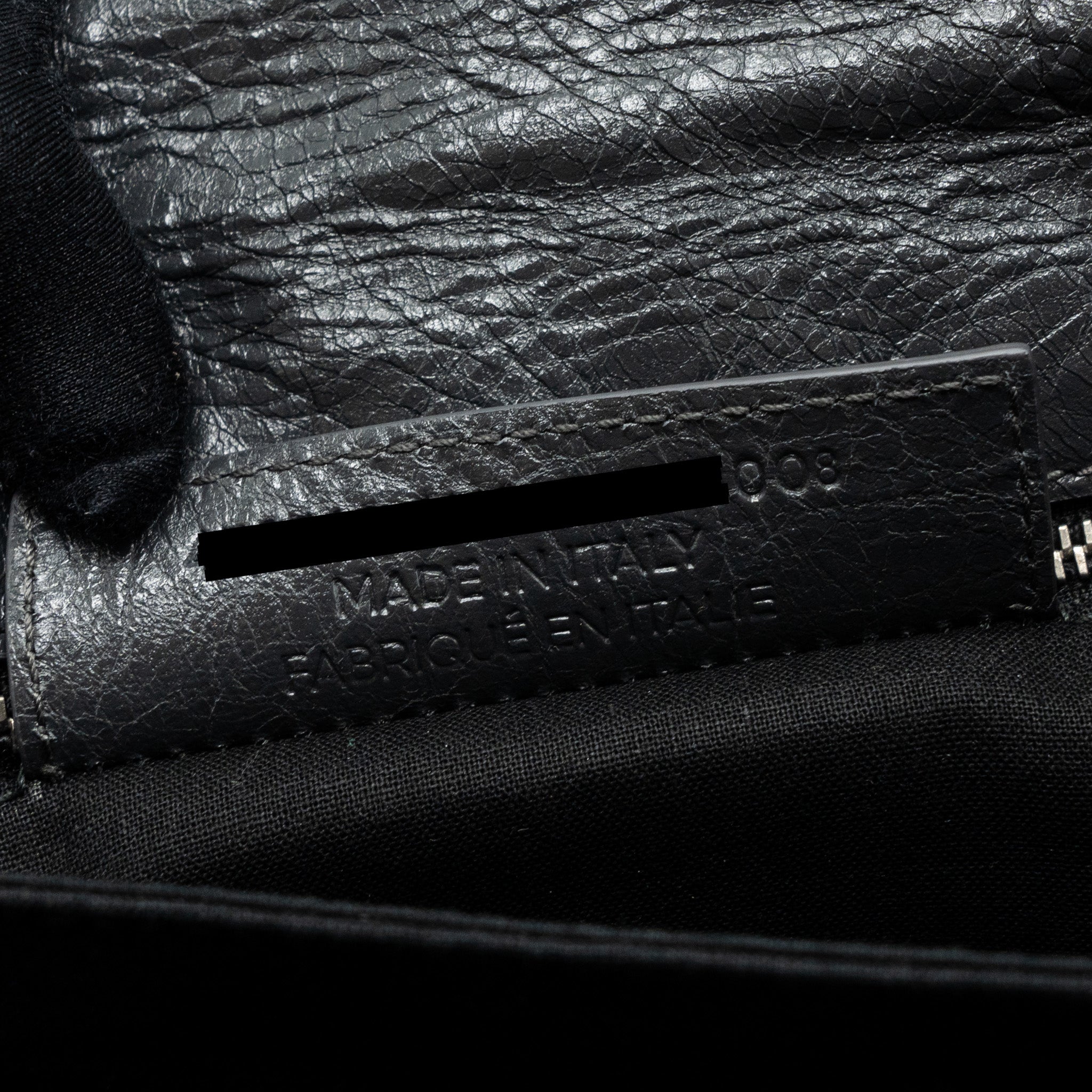 BALENCIAGA CITY FOLD CLUTCH/ SHOULDER BAG DARK GREY SHW