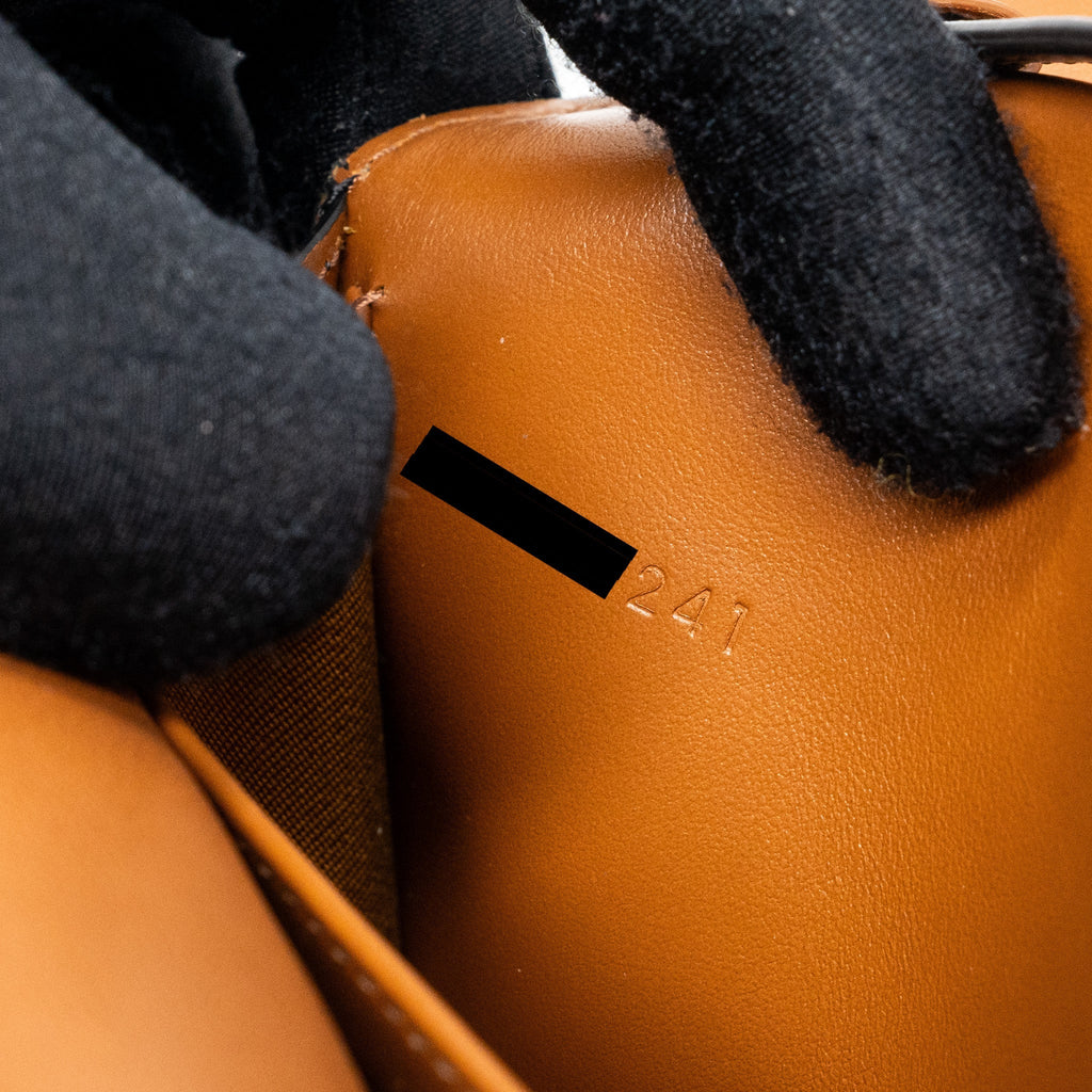 CELINE WALLET ON STRAP TRIOMPHE CANVAS/ LAMBSKIN TAN GHW