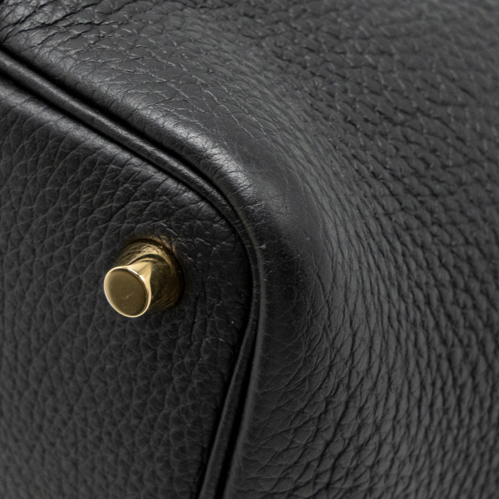 HERMES PICOTIN 18 LOCK BAG CLEMENCE BLACK GHW