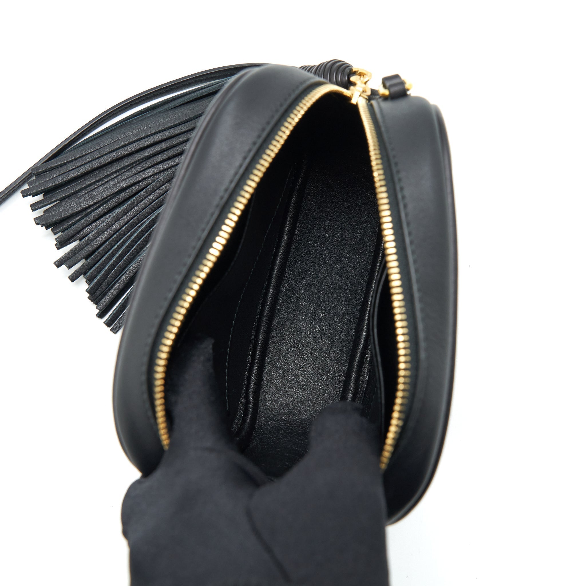 SAINT LAURENT/ YSL MINI CAMERA CROSSBODY BAG BLACK GHW