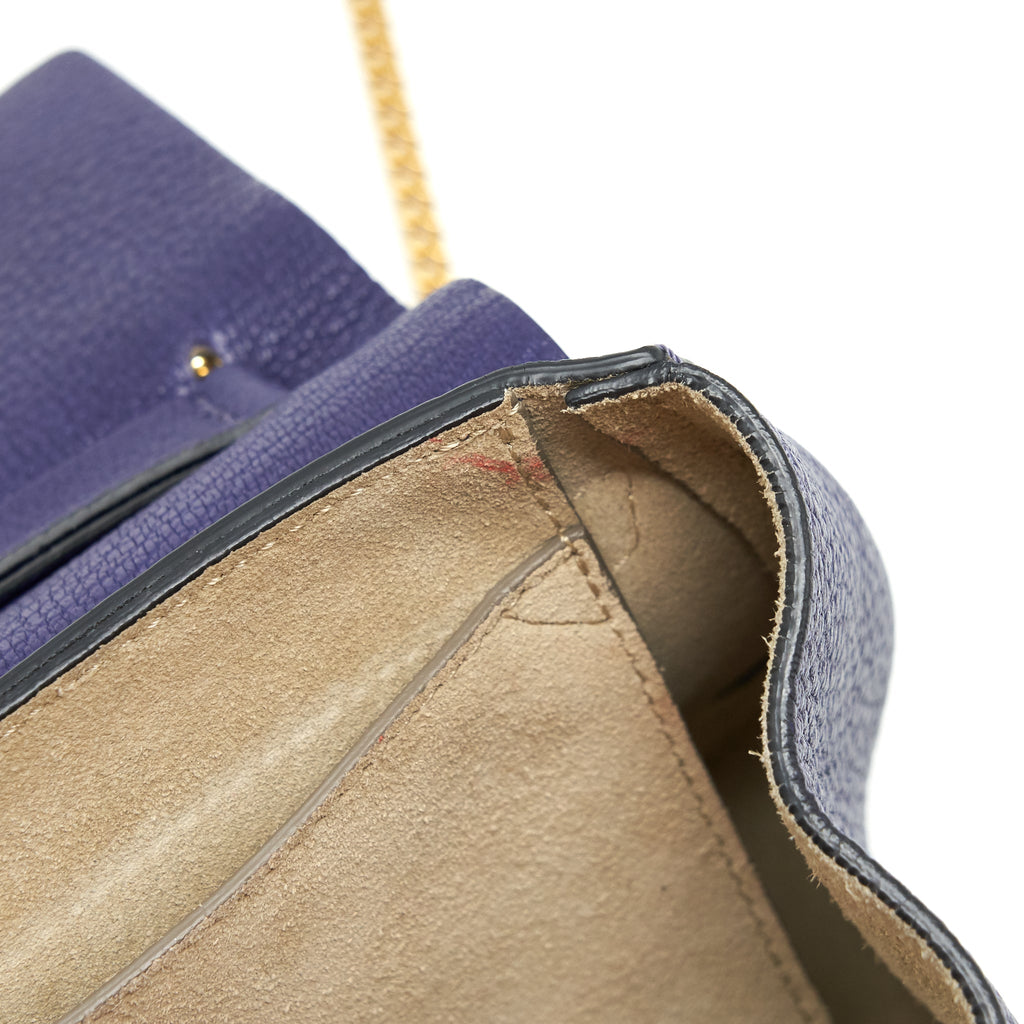 CHLOE DREW BAG DARK BLUE GHW
