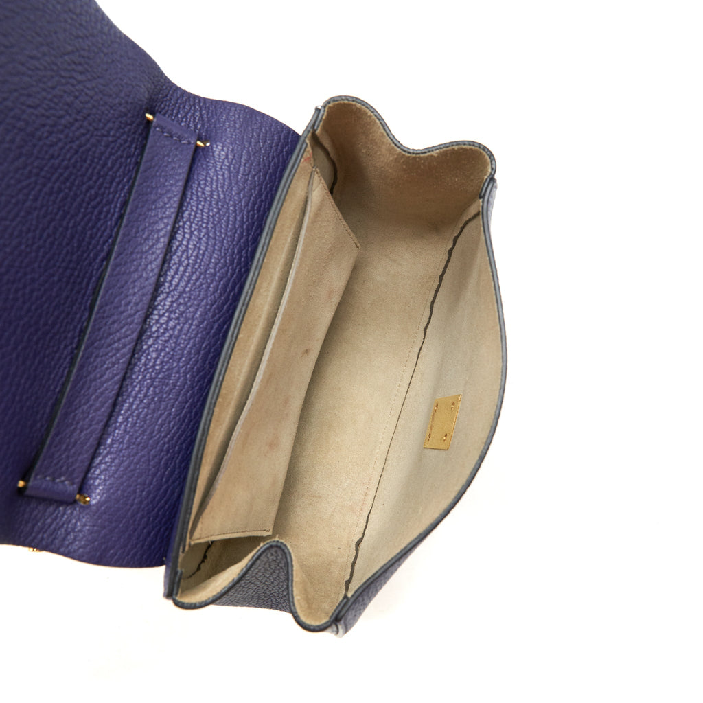 CHLOE DREW BAG DARK BLUE GHW