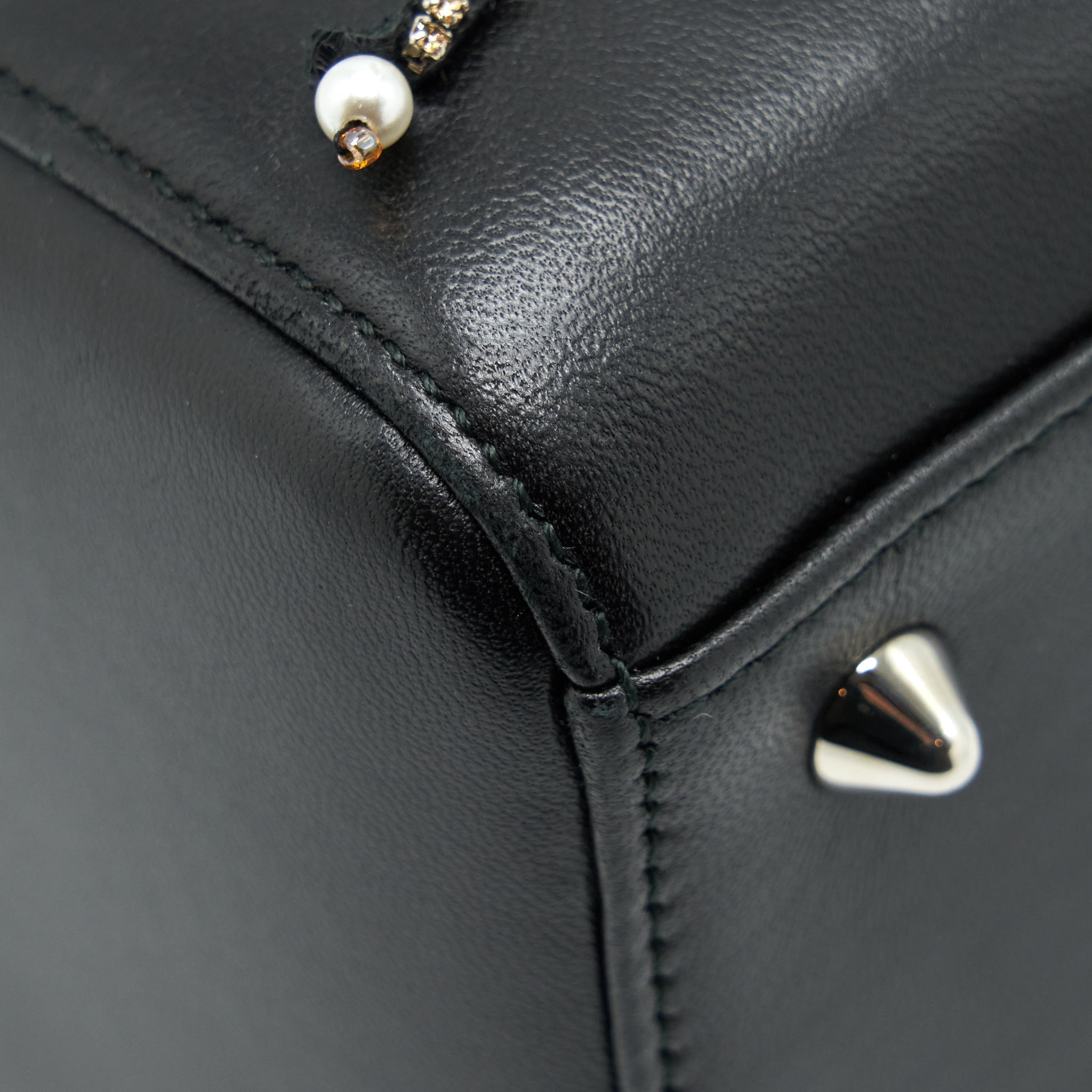 DIOR MEDIUM LADY DIOR LIMITED EDITION LAMBSKIN BLACK/MULTICOLOR SHW