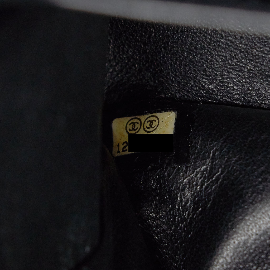 CHANEL 2.55 226 REISSUE DOUBLE FLAP BAG CALFSKIN BLACK SHW
