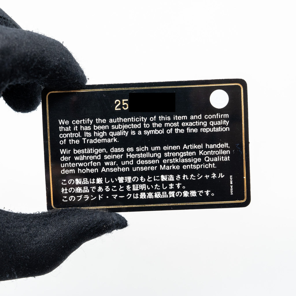 CHANEL LONG WALLET LAMBSKIN BLACK SHW